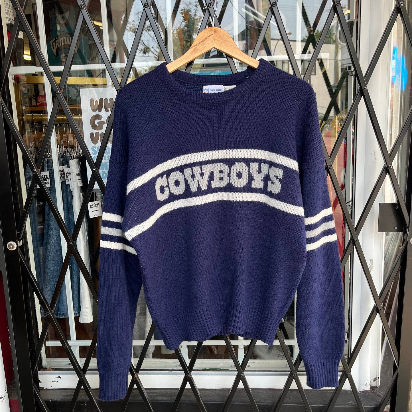 Vintage Dallas Cowboys Cliff Engle Sweater - Size L