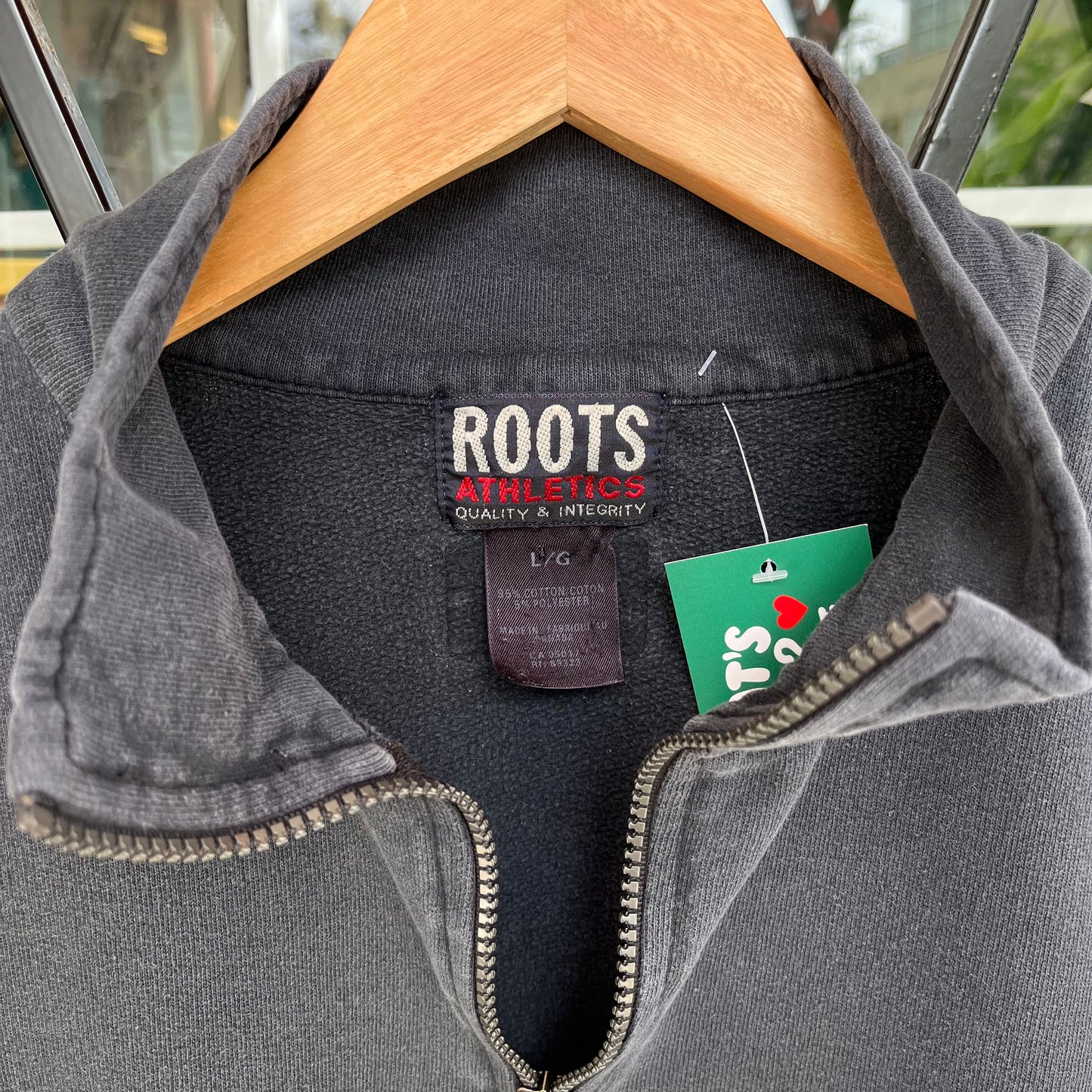 Vintage Roots Quarter Zip Sweater - Size L