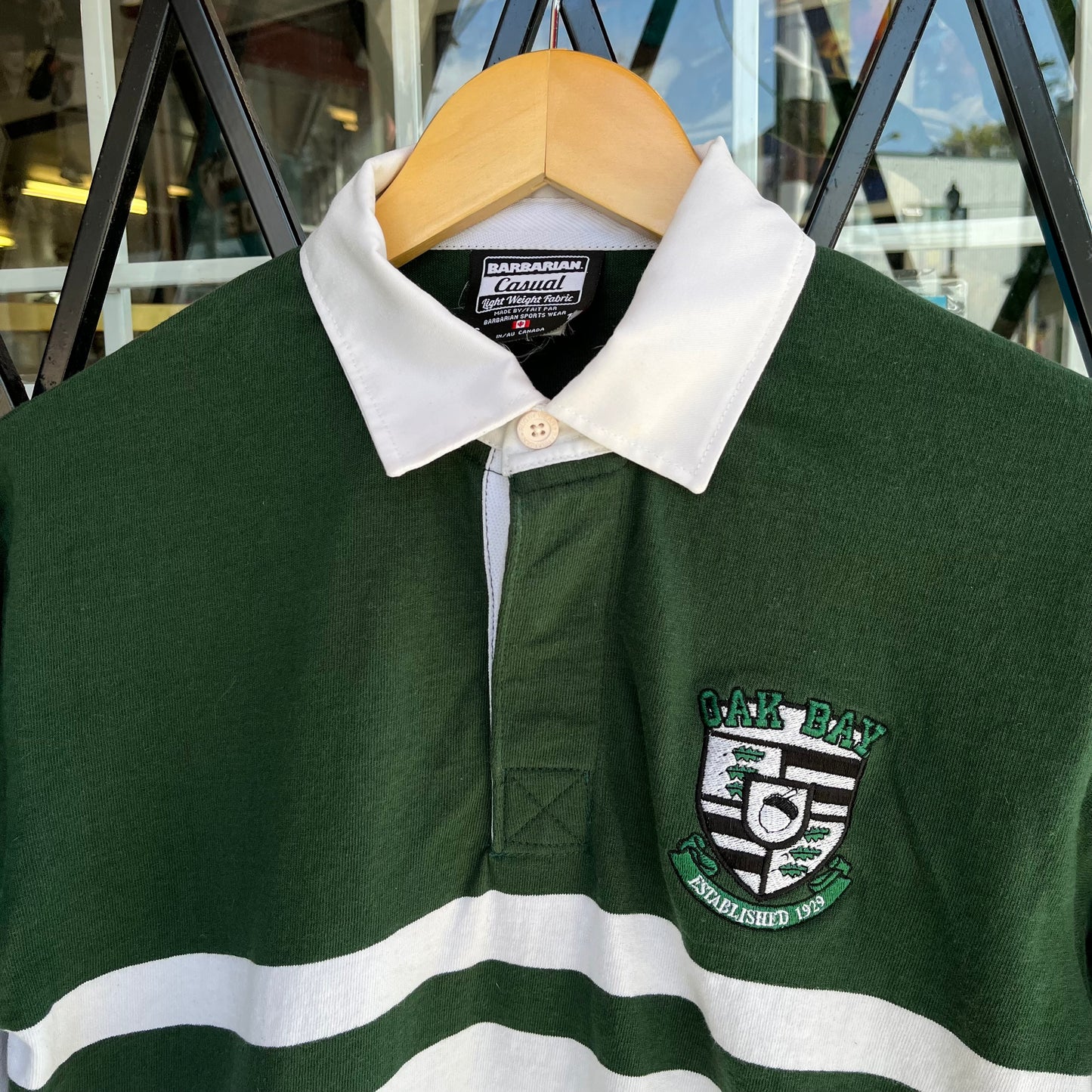 Oak Bay Long Sleeve Rugby Shirt - Size XS