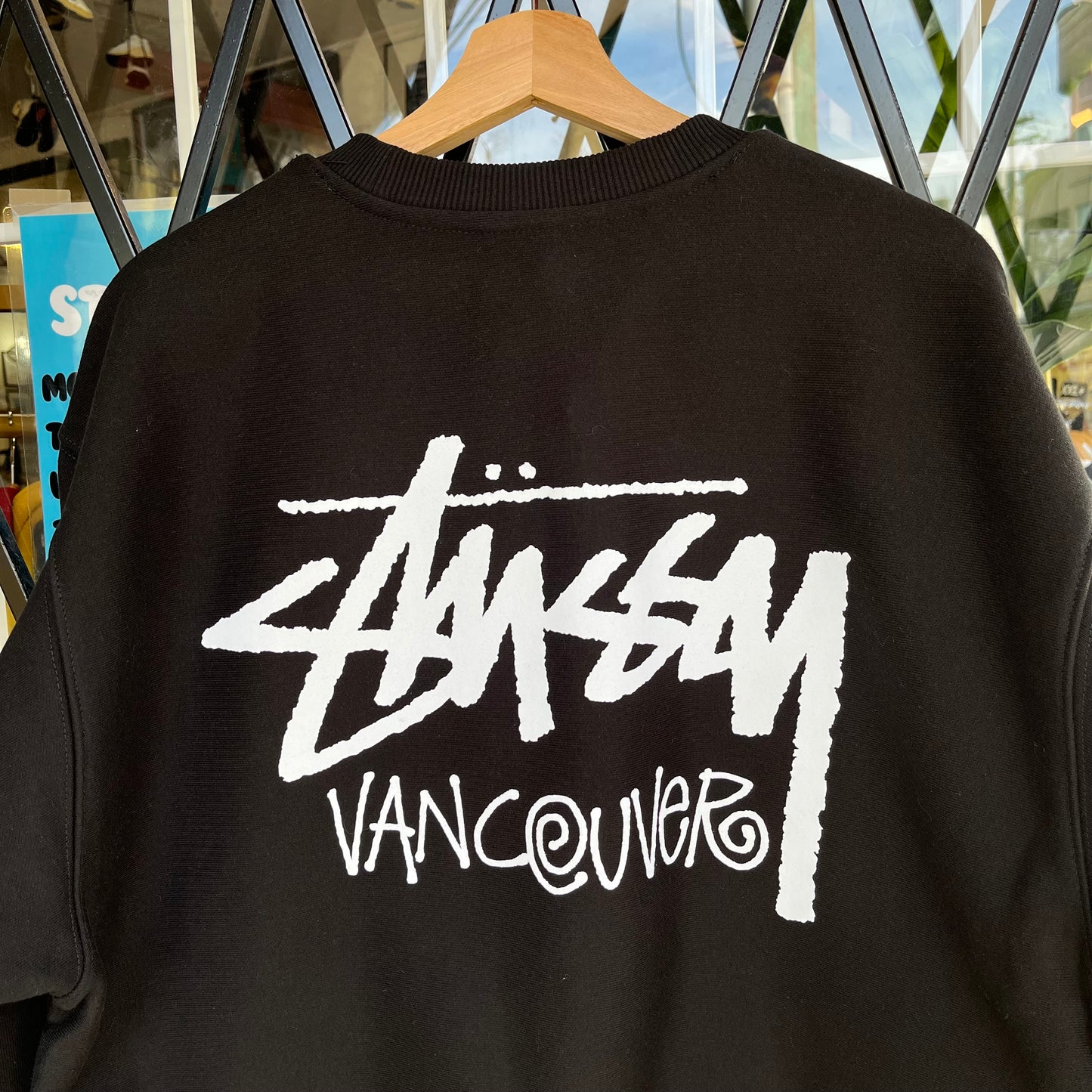Stussy Vancouver Black Crewneck - Size M