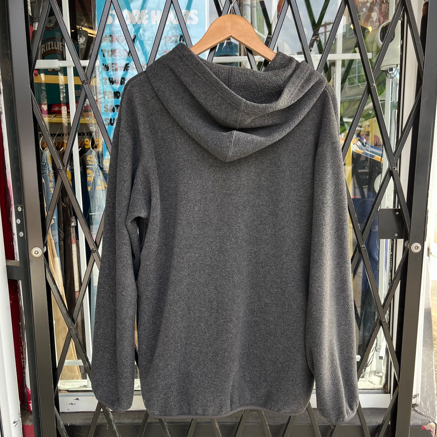 Vintage Adidas Fleece Zip Up Hoodie - Size L