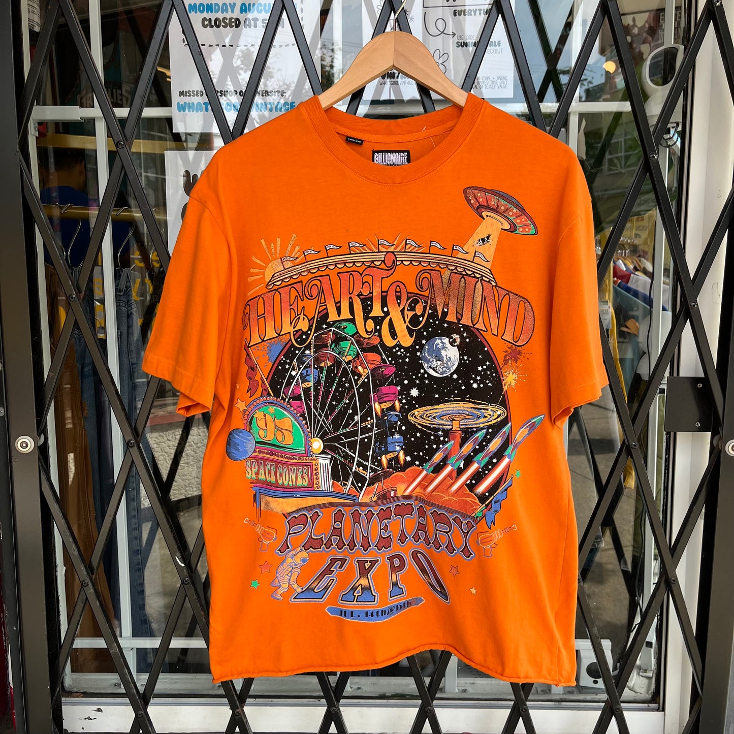 Billionaire Boys Club Planetary Expo Cropped Tee - Size M