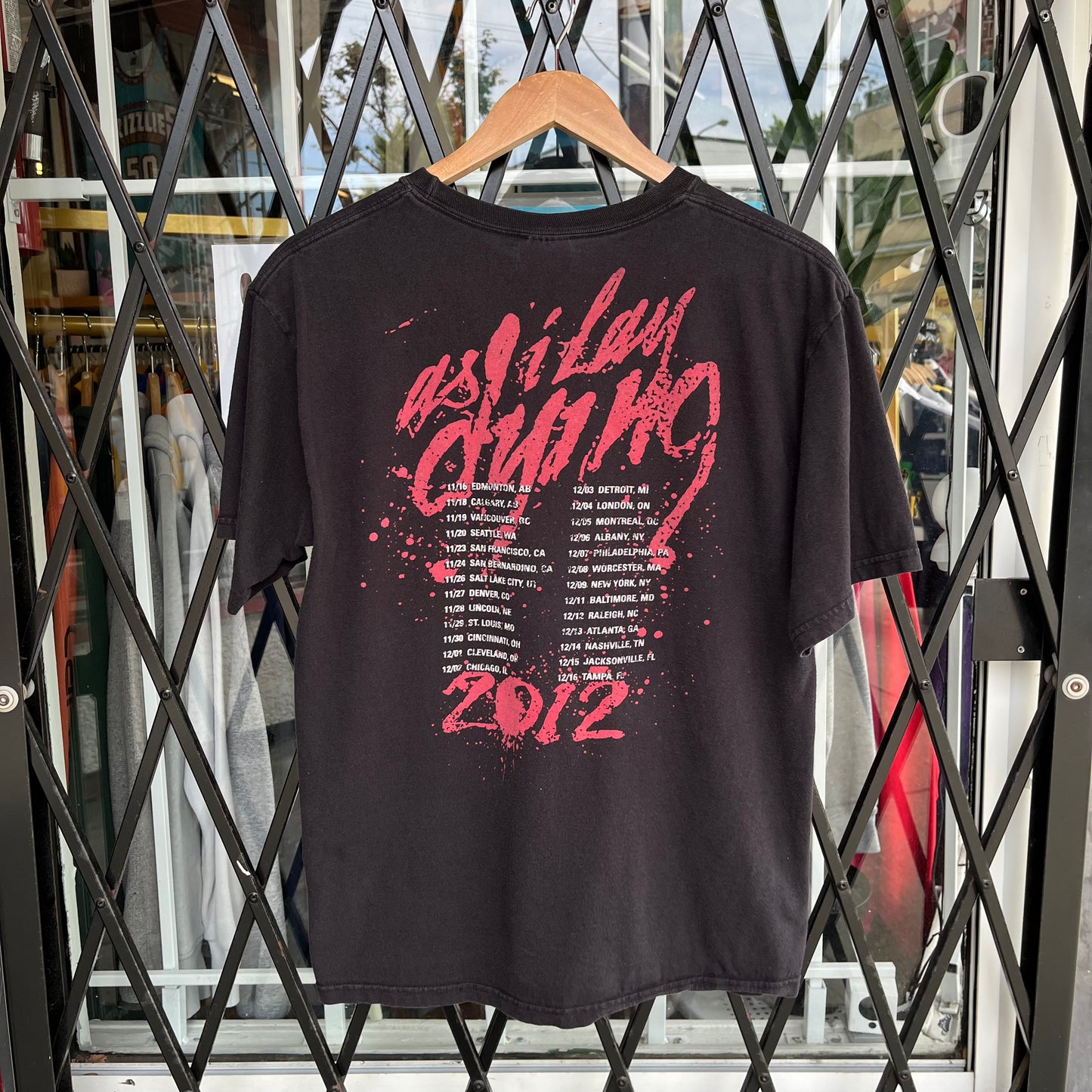 2012 As I Lay Dying Tour Tee - Size M