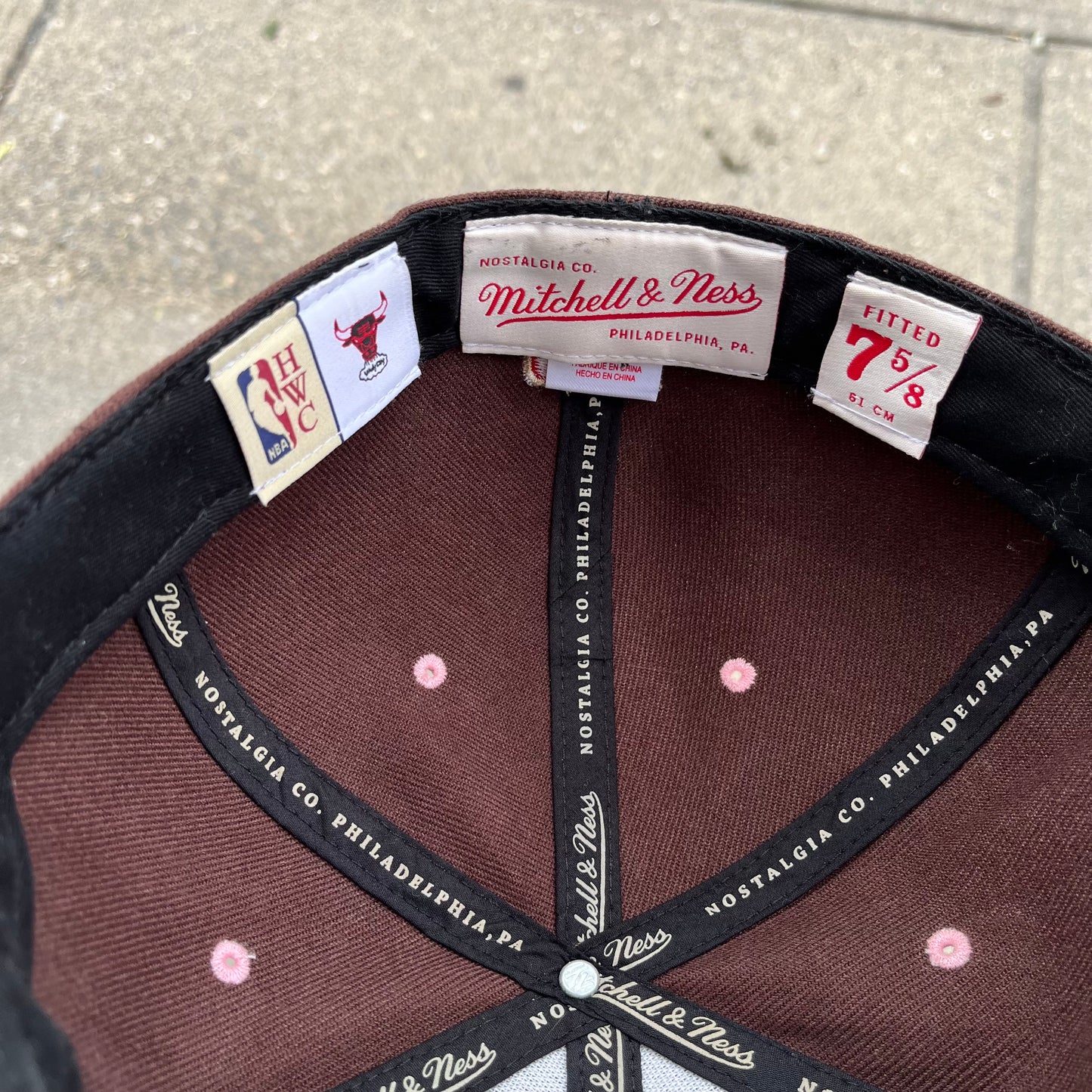 Chicago Bulls M&N Fitted Hat - Size 7 5/8