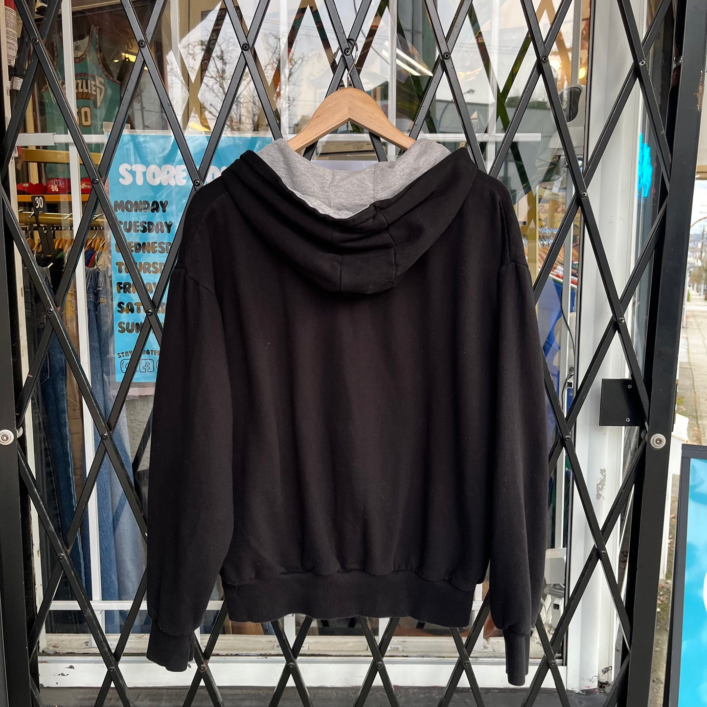 Vintage Dickies Thermal Lined Zip Up Hoodie - Size L