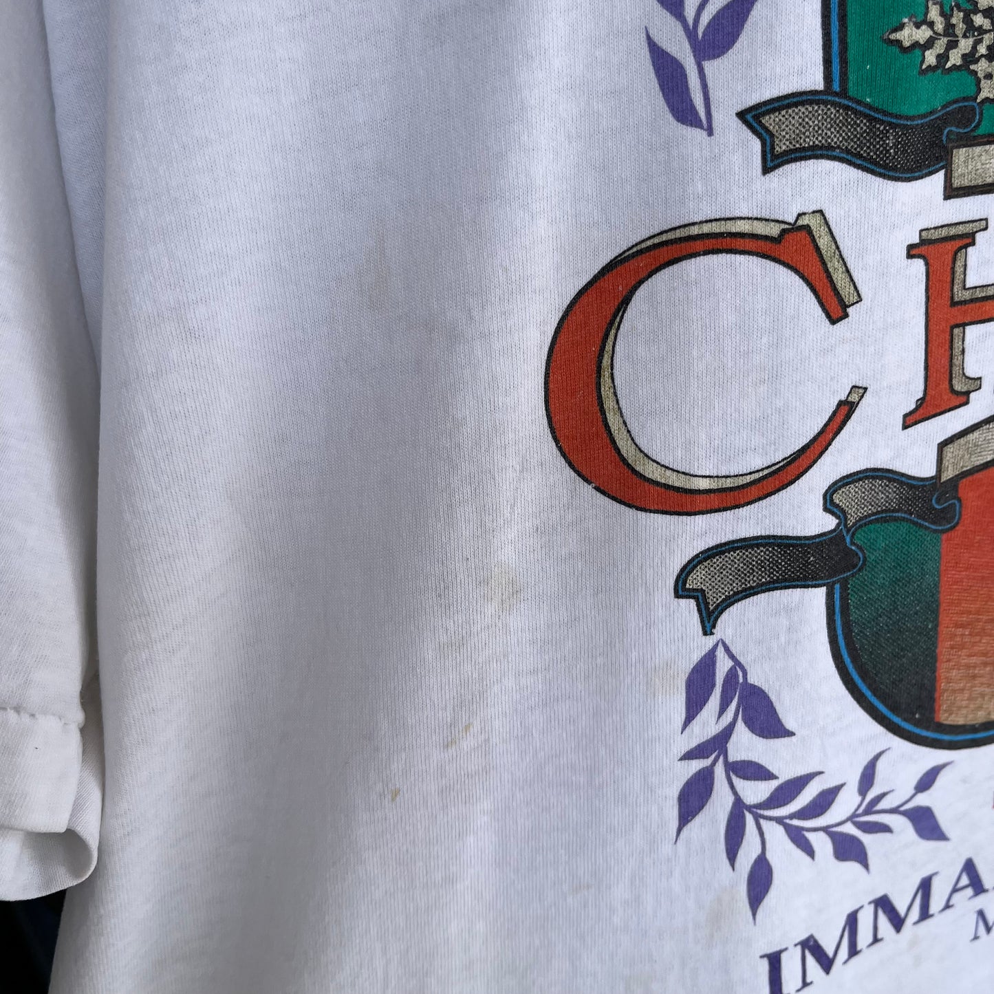 Vintage Soldier of Christ Religious Tee - Size XXL
