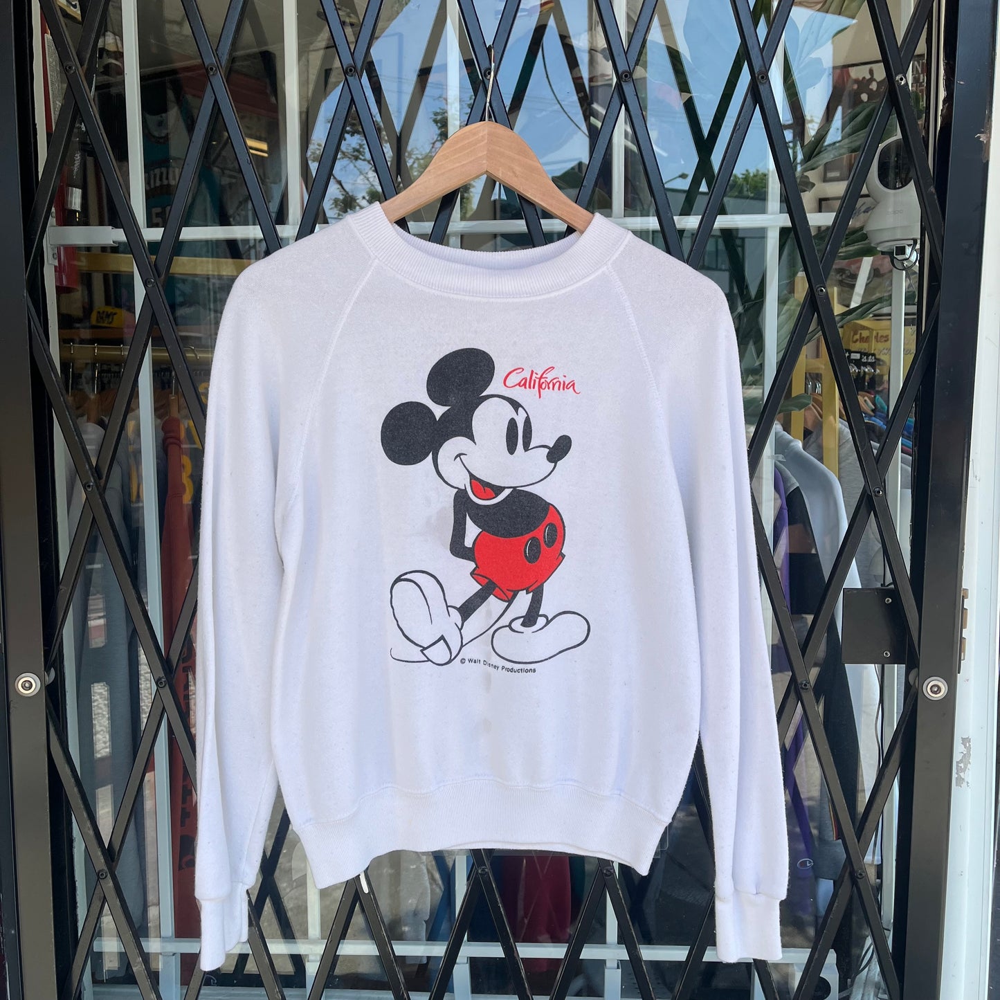 Vintage 80s Disney California Mickey Crewneck - Size M