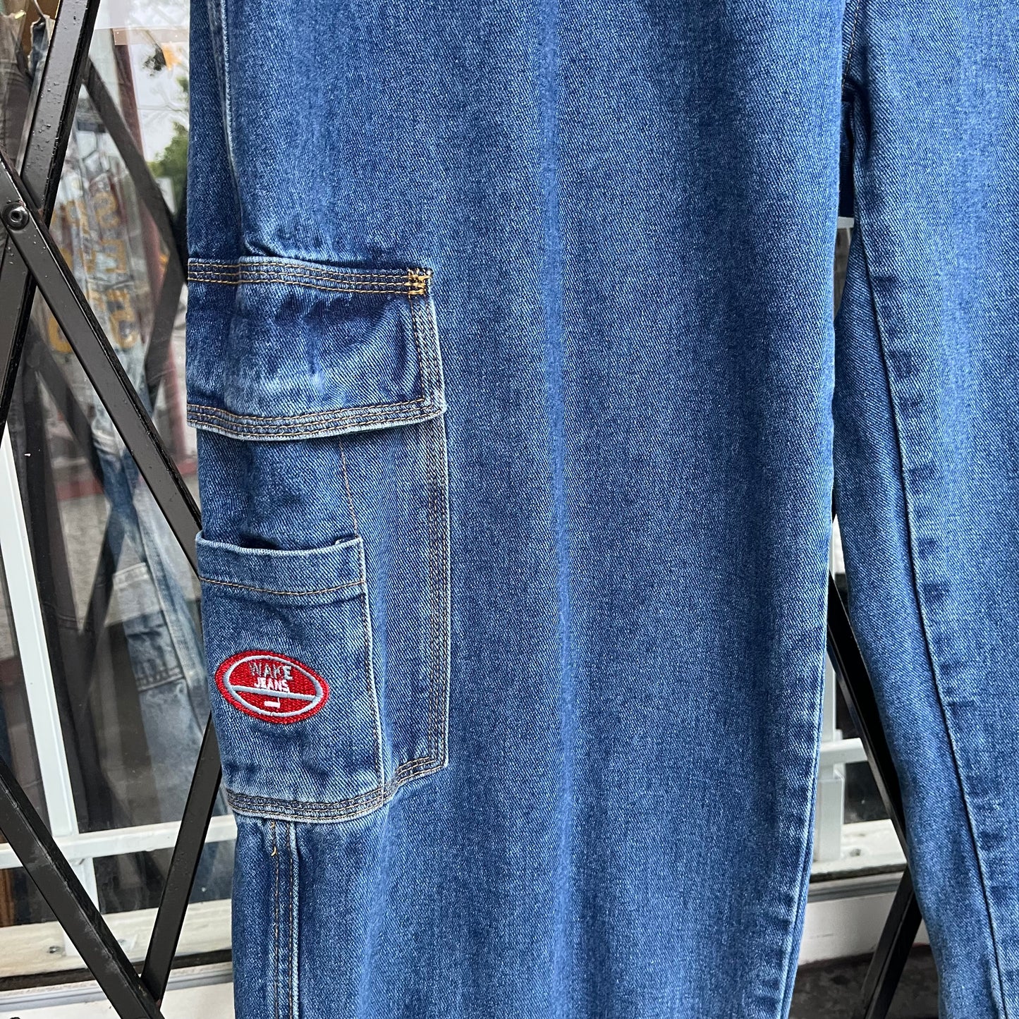 Y2K Wake Baggy Jeans - Size 38W