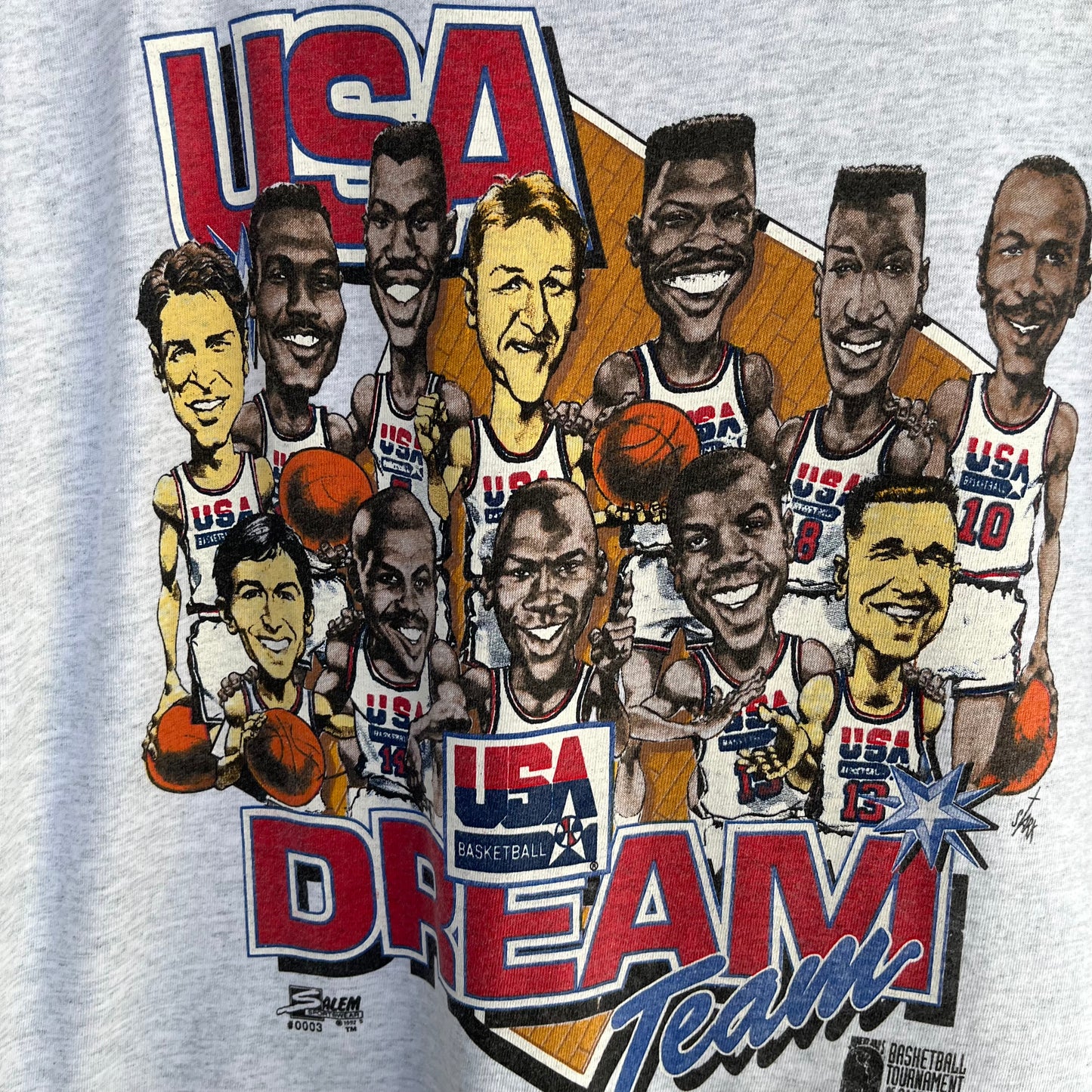 1992 USA Basketball Dream Team Bobble Head Tee - Size L
