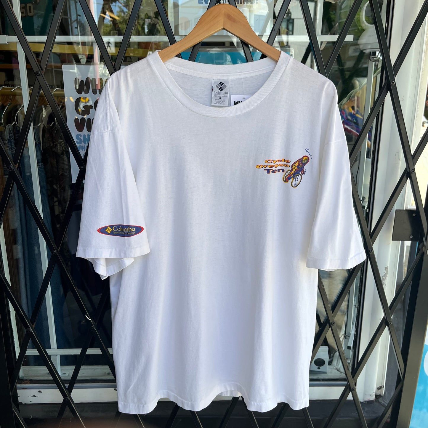 1997 Columbia Cycle Oregon Ten Tee - Size XL