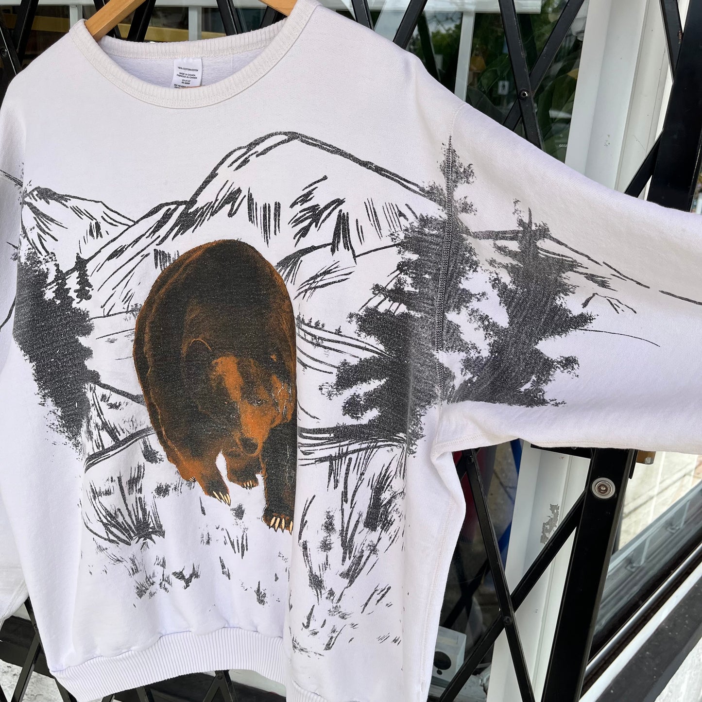 Vintage Bear Oversized Crewneck - Size XXL