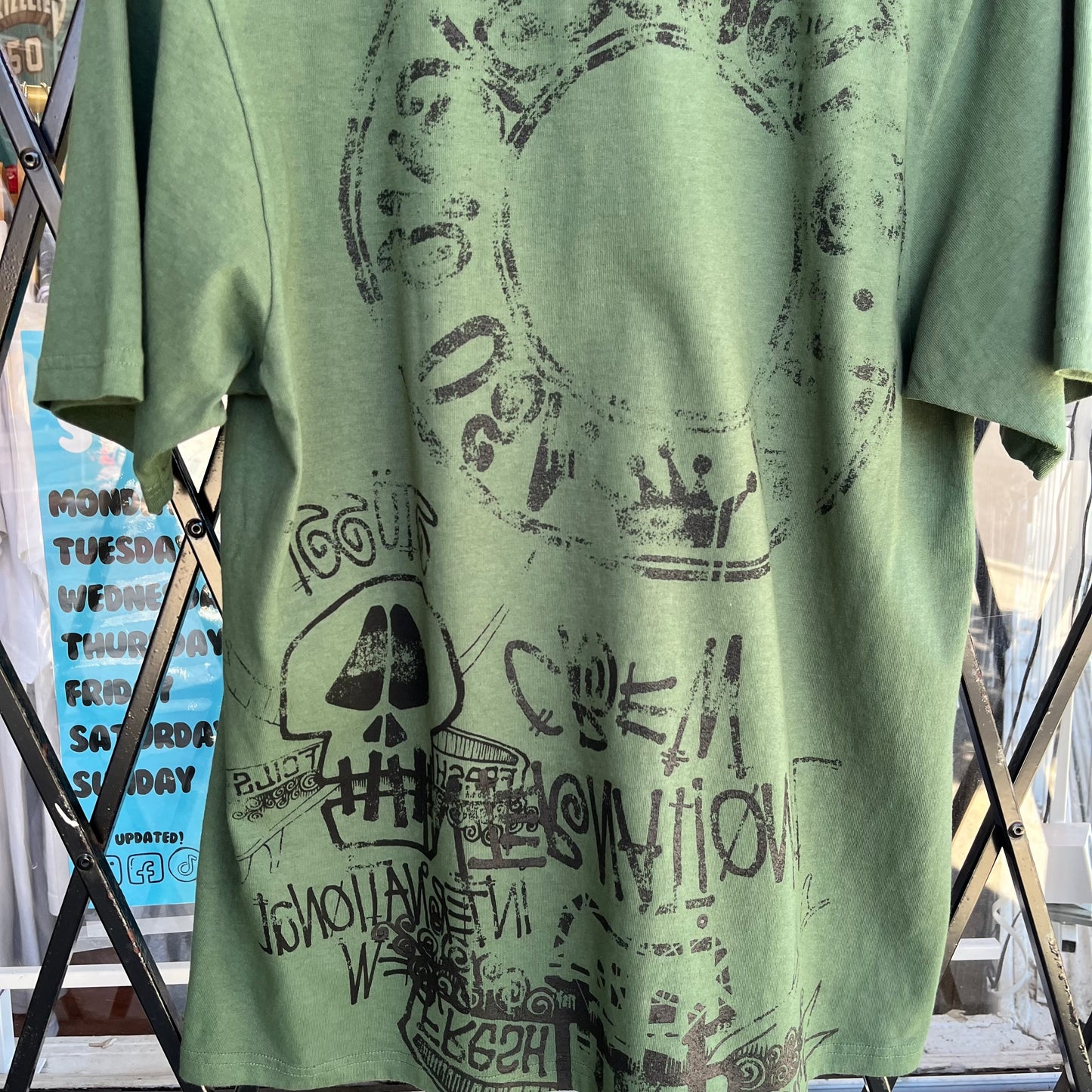 Stussy Skulls Tee Pine - Size M