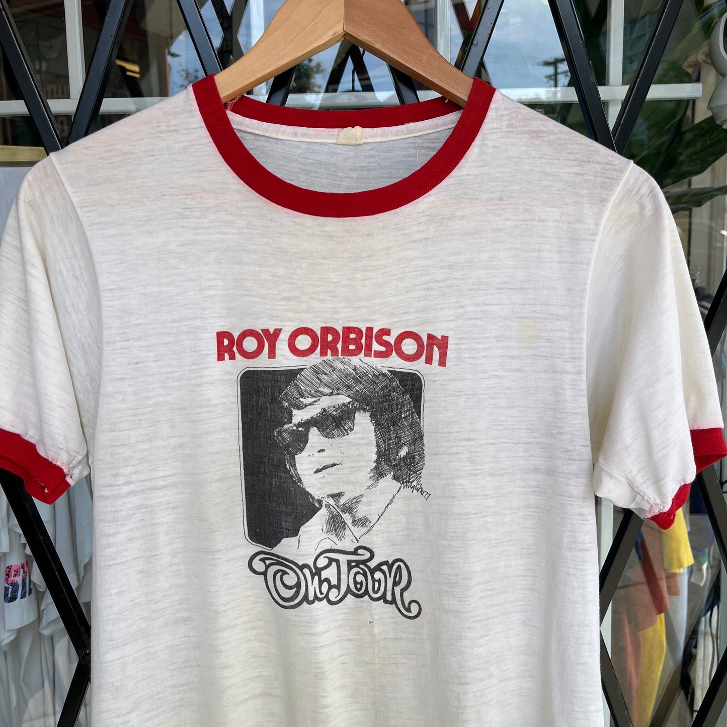 1970’s Roy Orbinson On Tour Ringer Tee - Size S