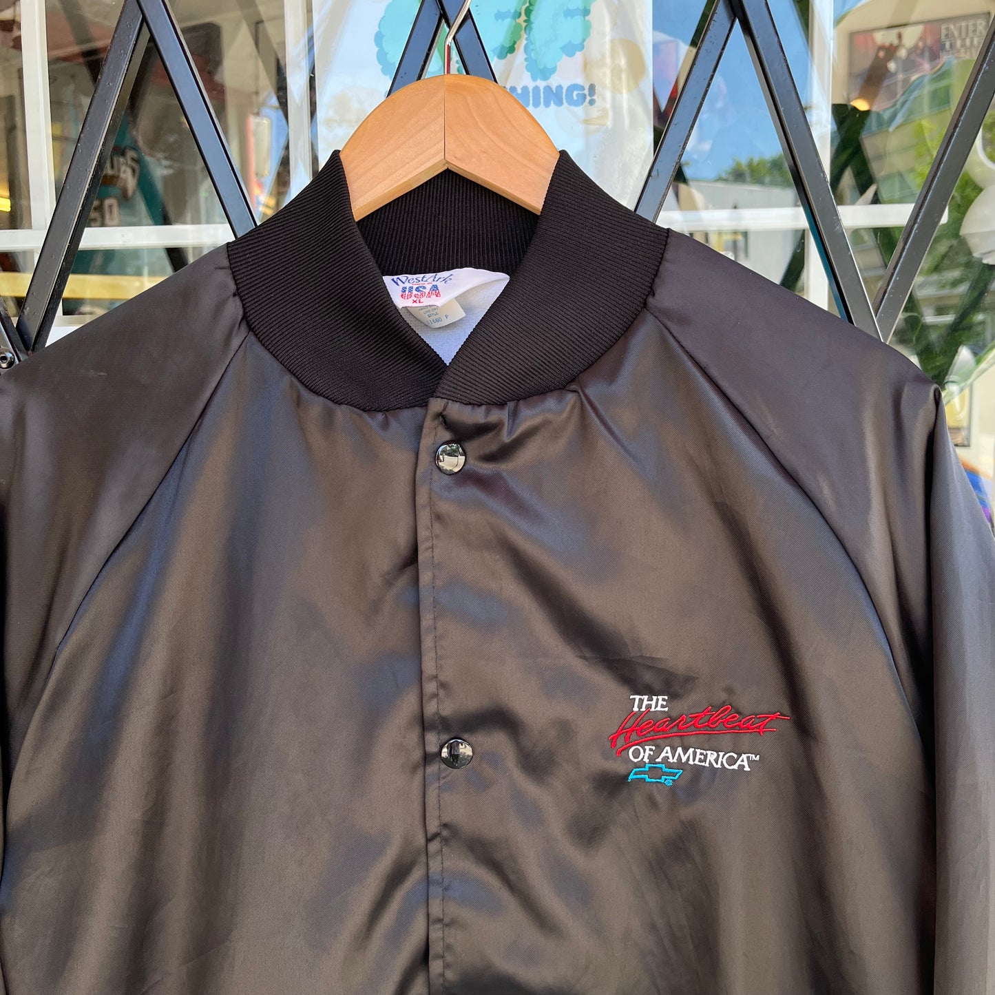 Vintage Chevrolet Satin Jacket - Size XL