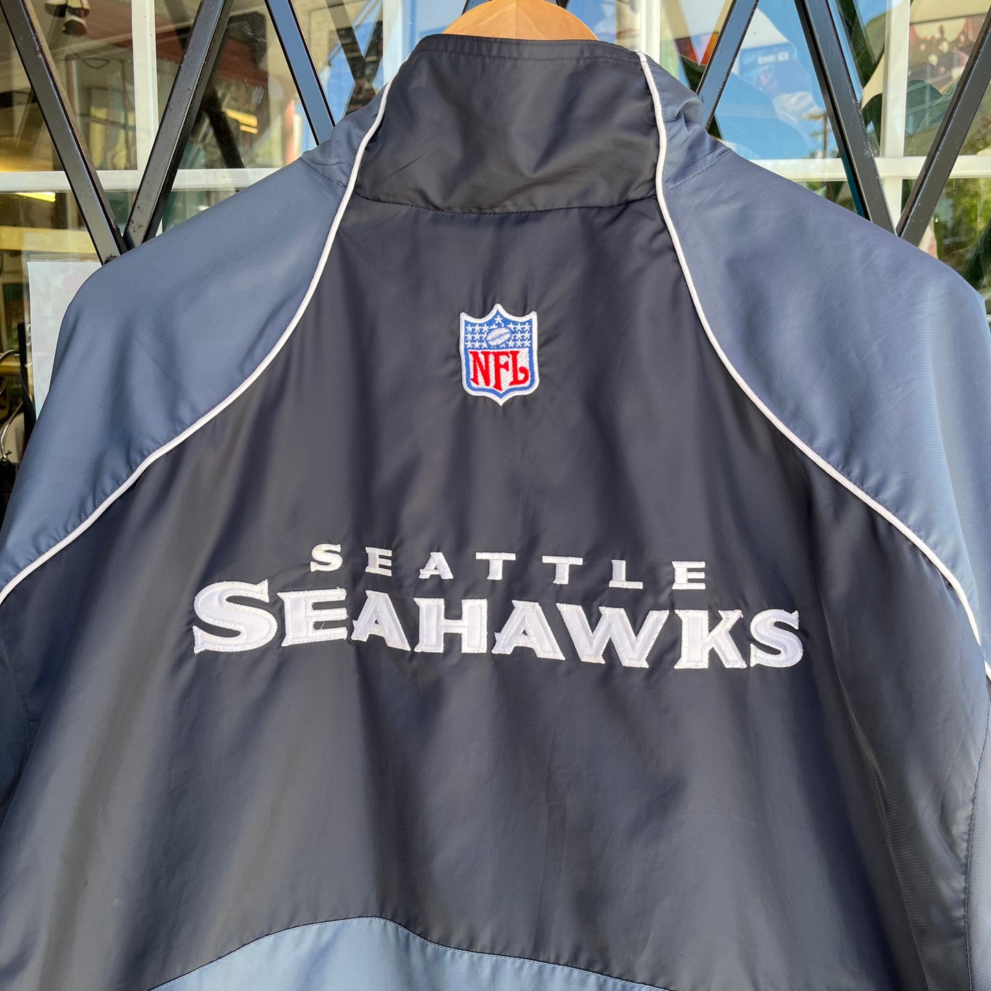Vintage Seattle Seahawks Pullover Windbreaker - Size XL