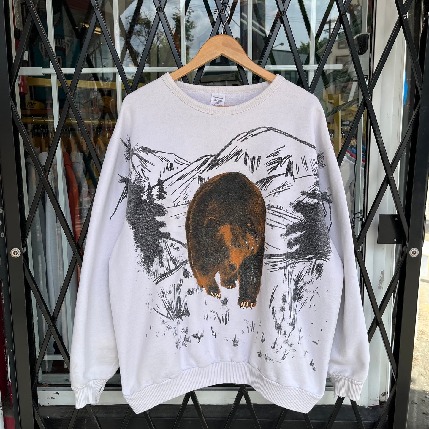Vintage Bear Oversized Crewneck - Size XXL