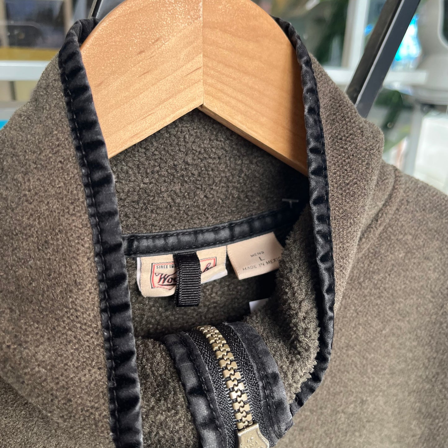 Woolrich Fleece Half Zip Sweater - Size L