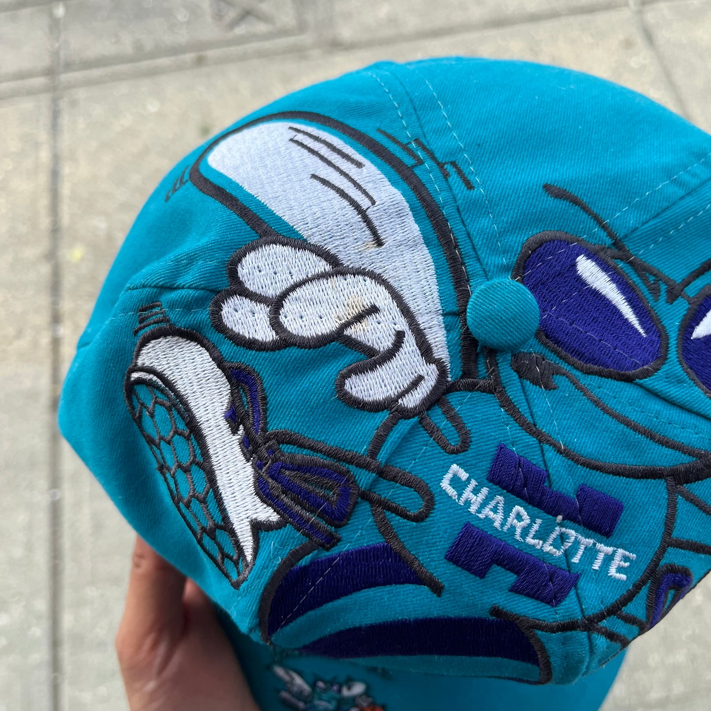 Vintage The Game Charlotte Hornets Big Logo Snapback