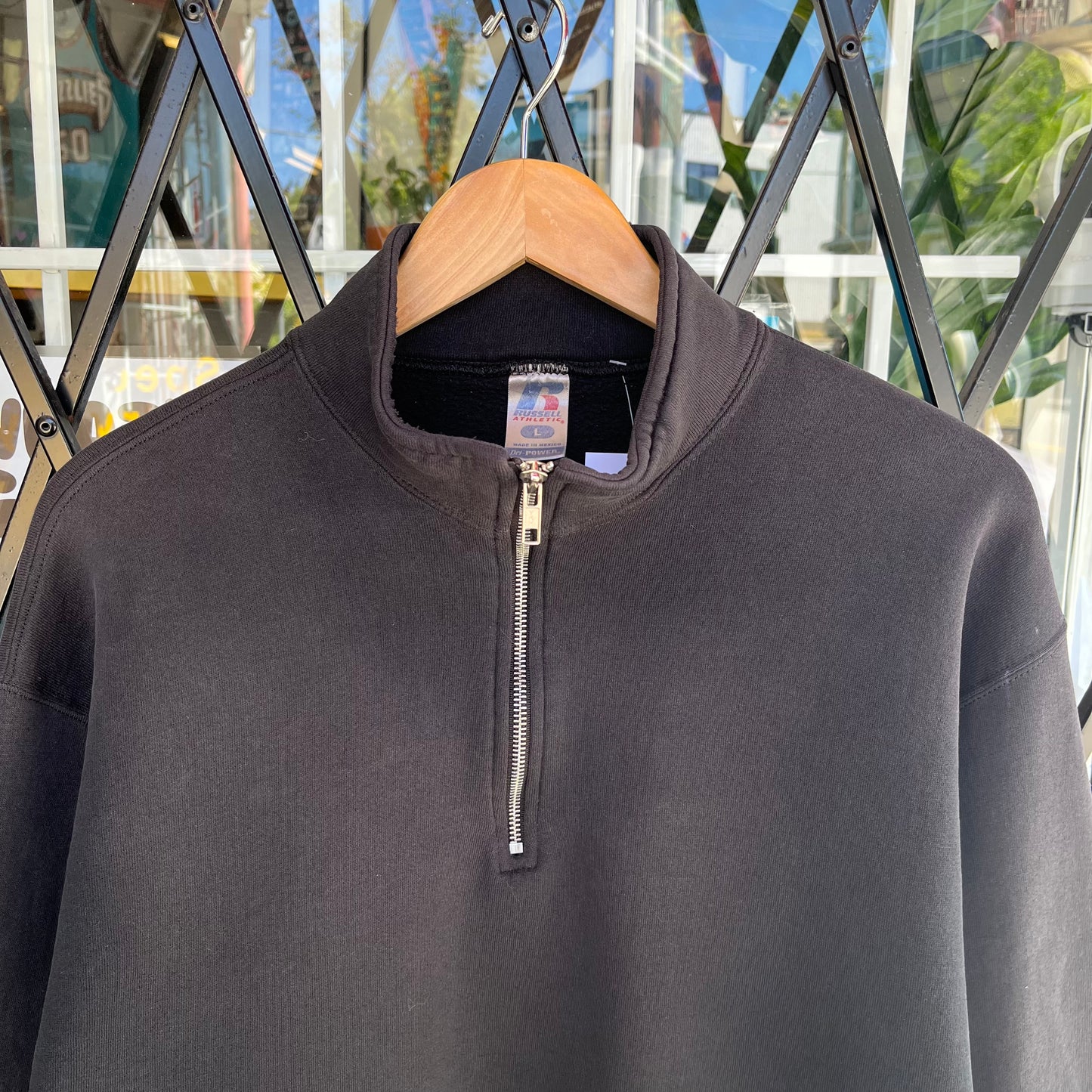Russell Quarter Zip Sweater - Size L
