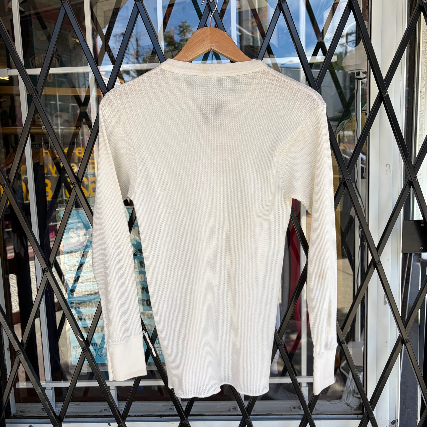Vintage Hanes Waffle Thermal Long Sleeve - Size M