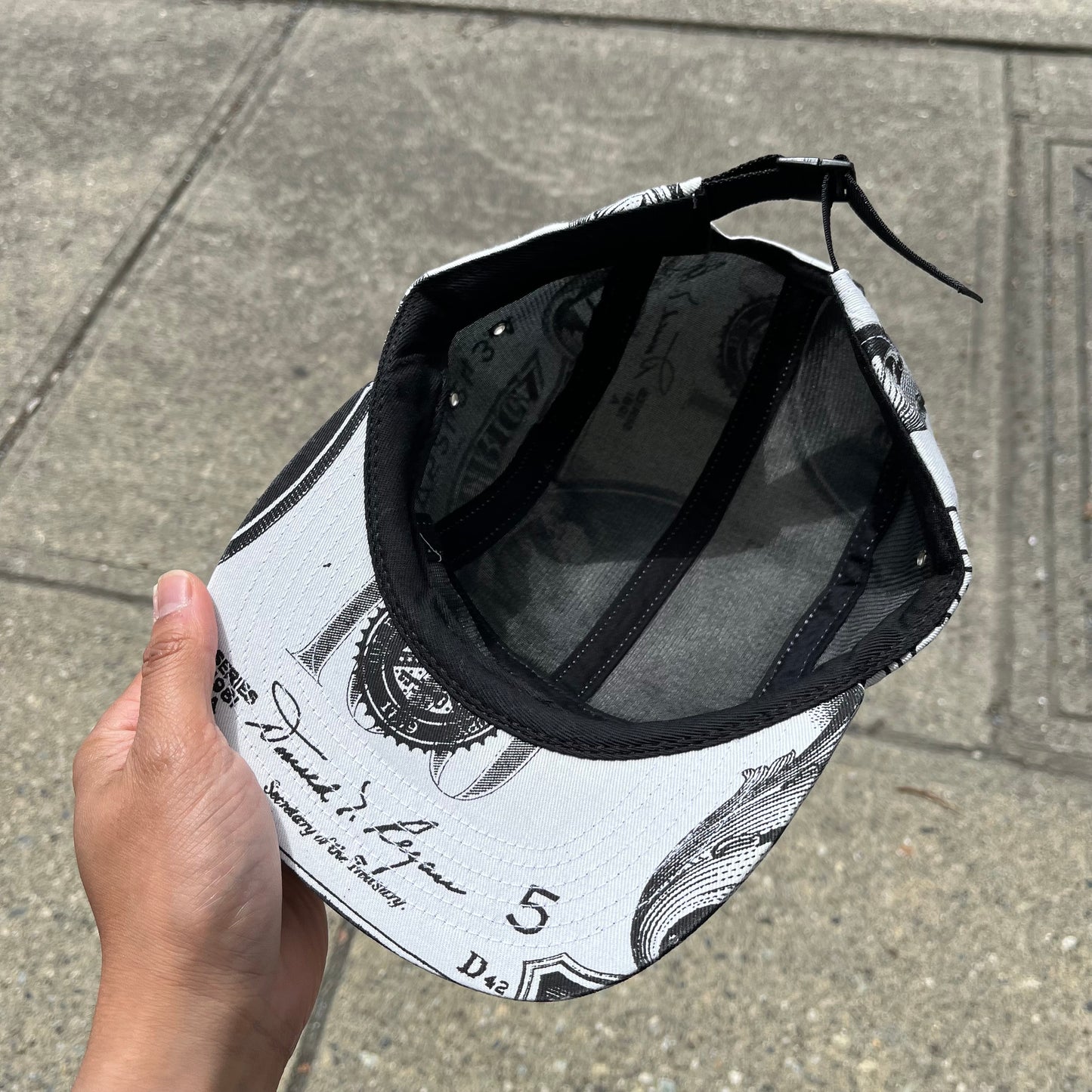 Supreme Dollar Bill 5 Panel Hat