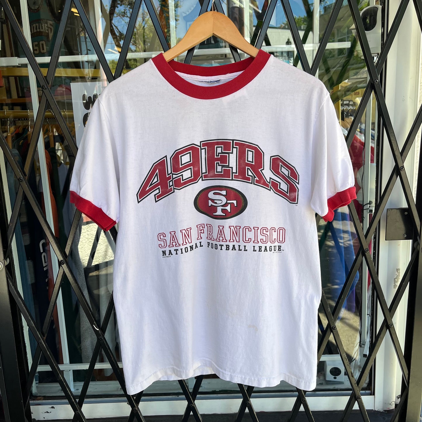 1997 San Francisco 49ers Ringer Tee - Size M