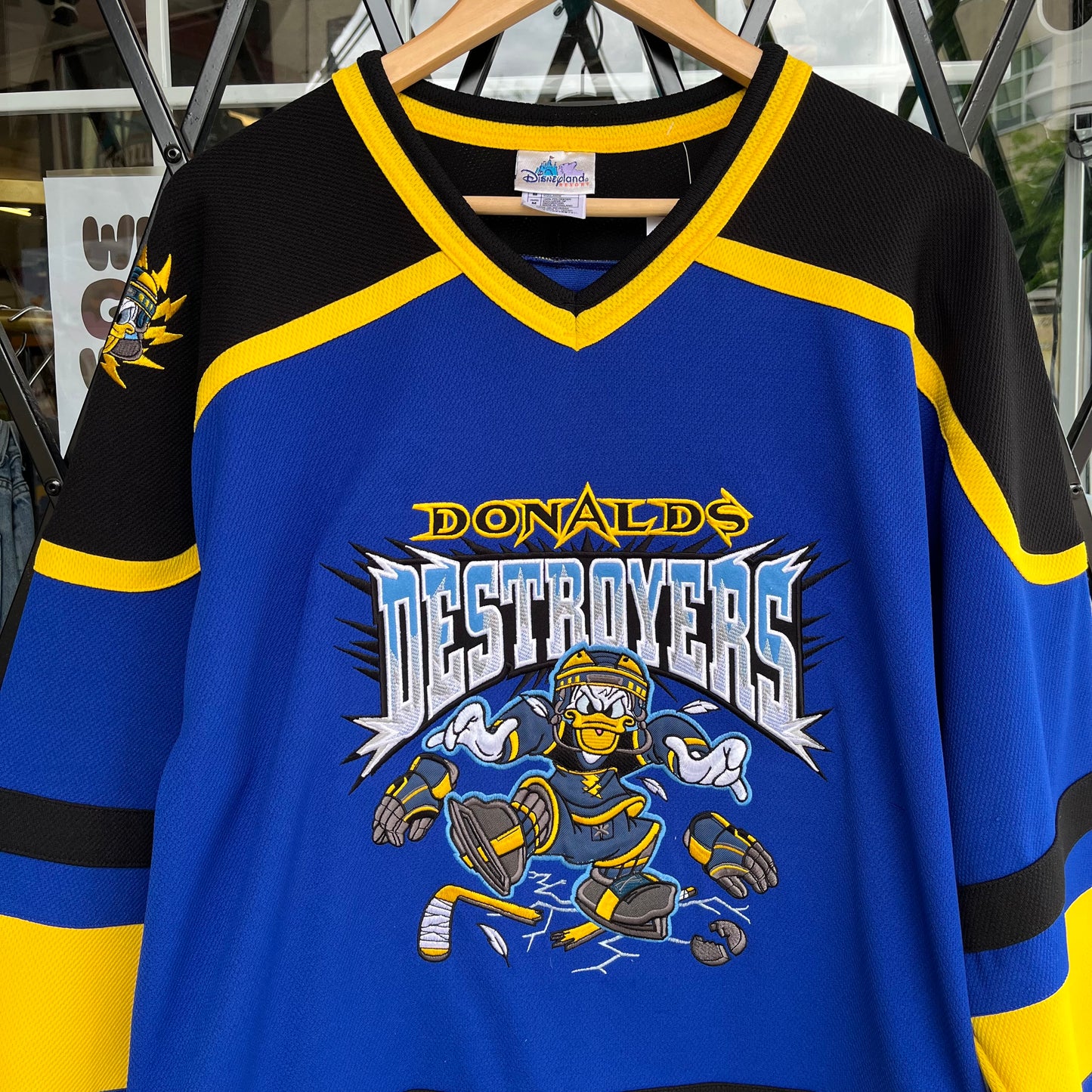 Vintage Disney Donald’s Destroyers Hockey Jersey - Size M