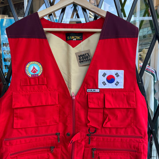 Vintage Korea Trekking Club Utility Vest - Size XXL