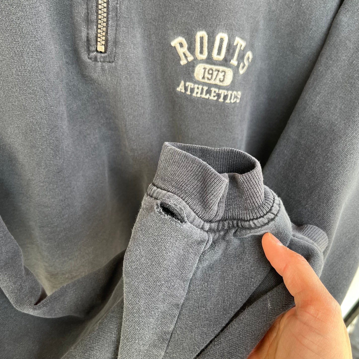 Vintage Roots Quarter Zip Sweater - Size L