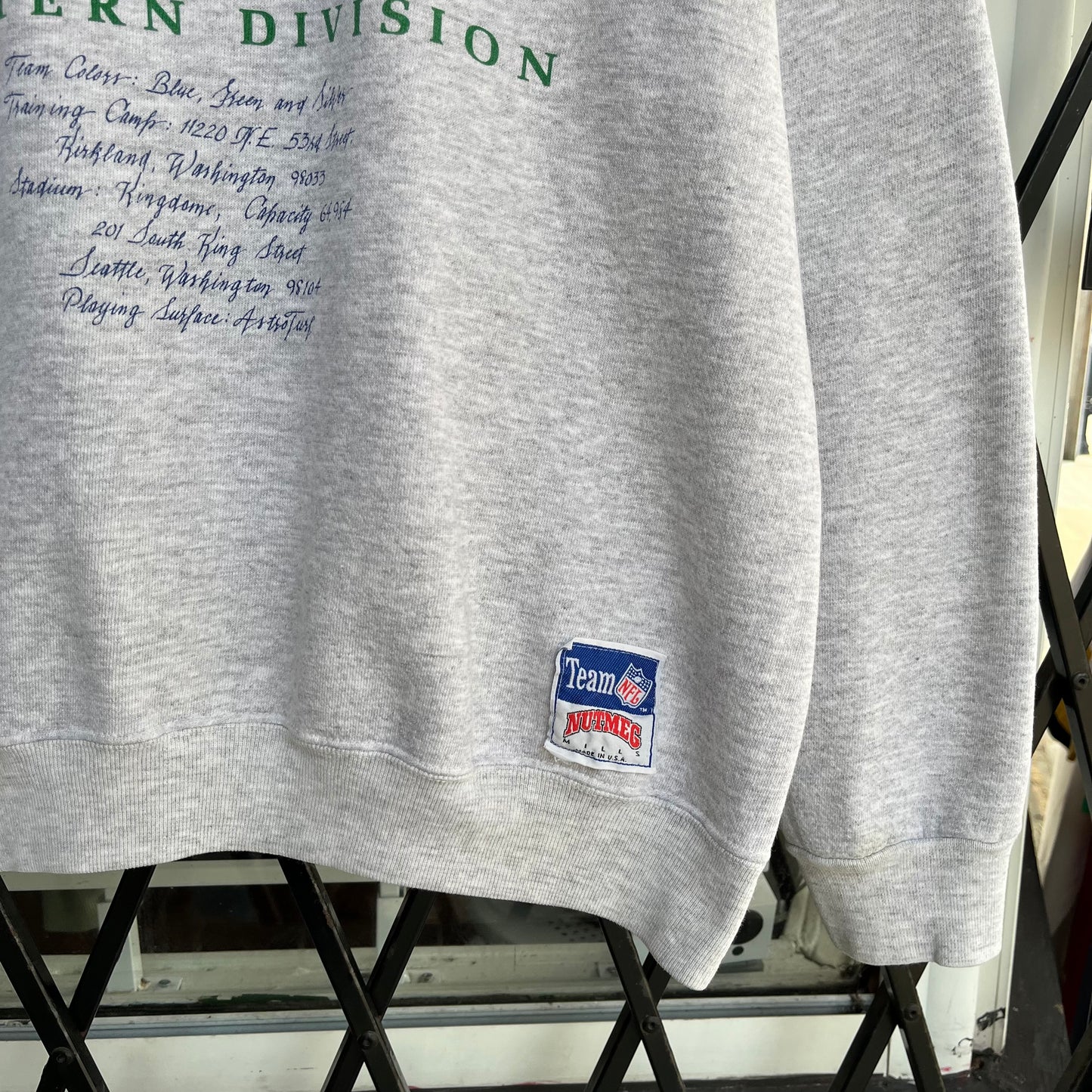 Vintage Seattle Seahawks Crest Crewneck - Size XL