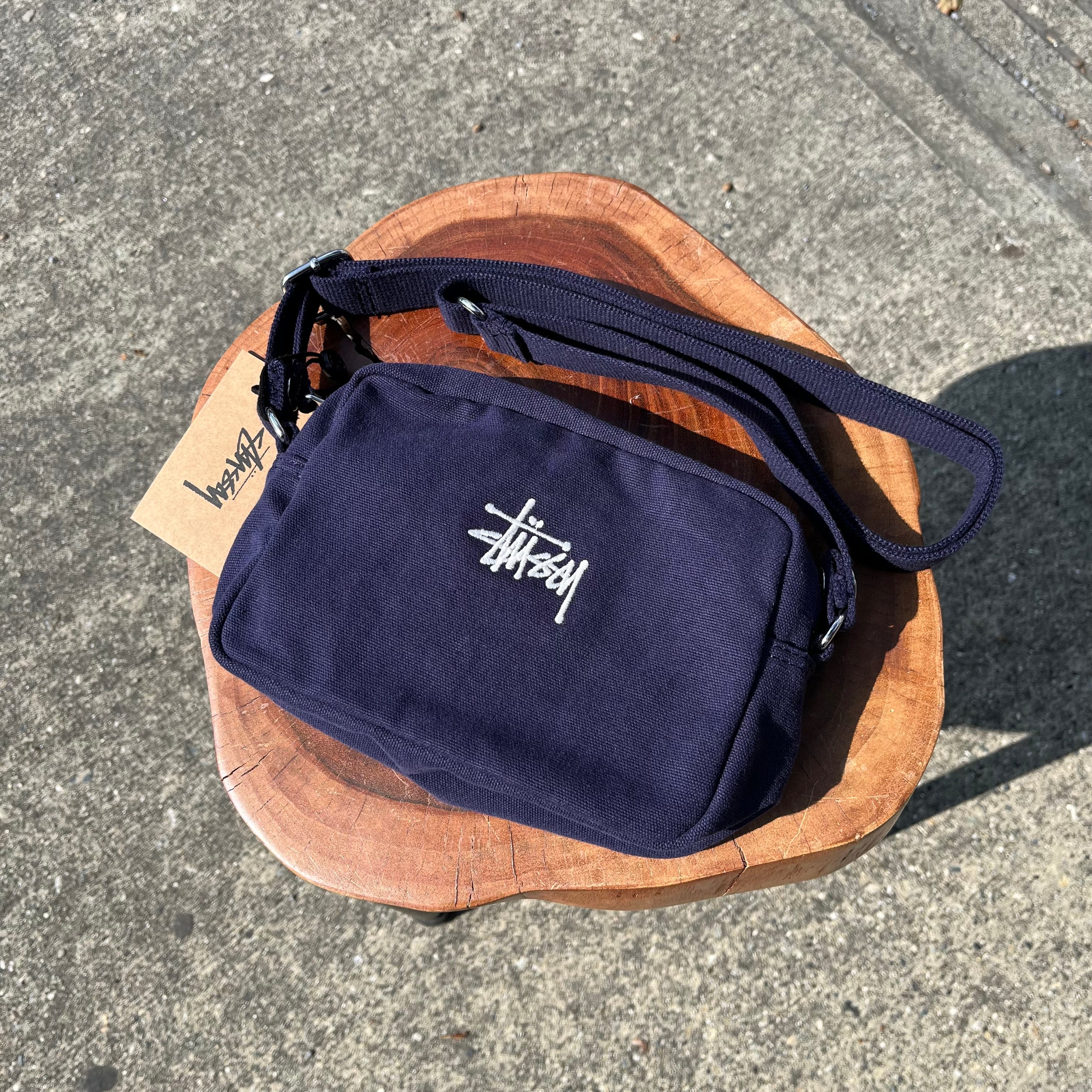 Stussy Canvas Side Pouch Navy – What's Good? Vintage