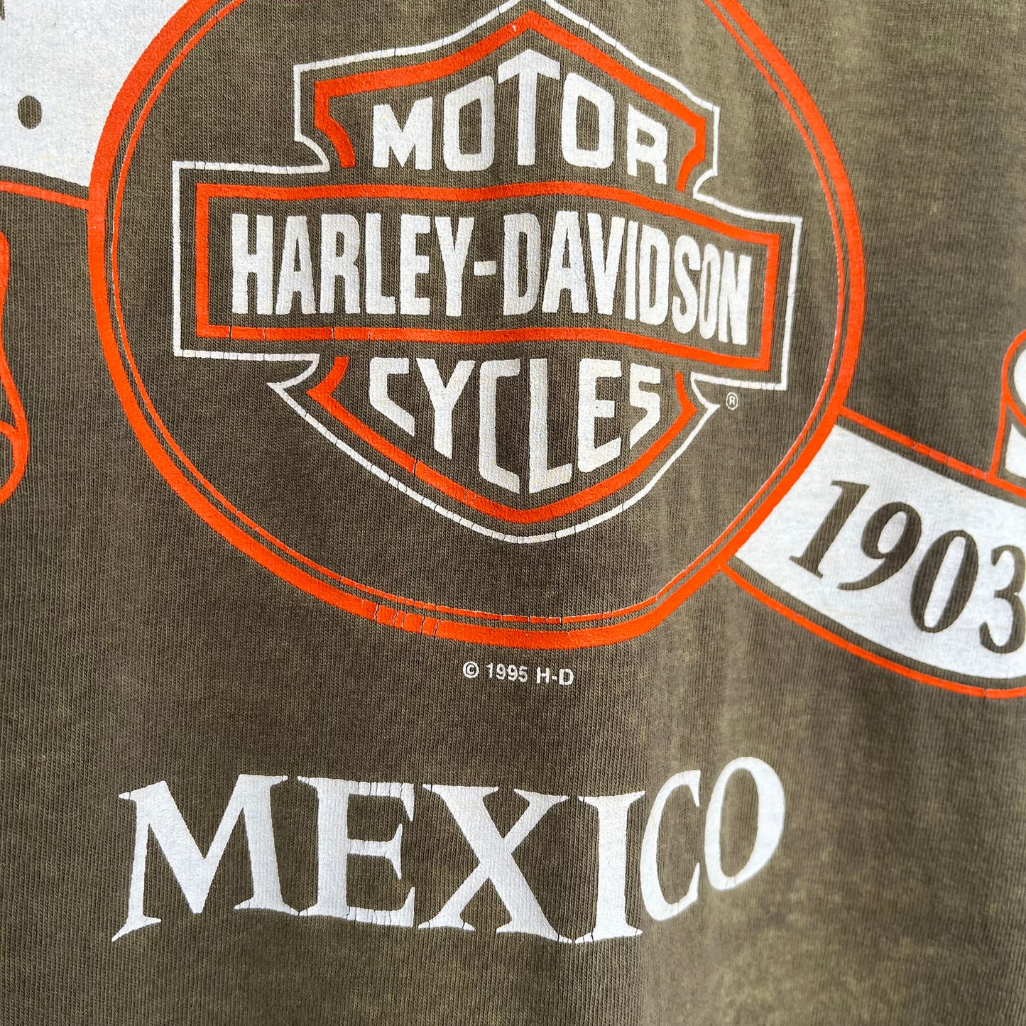 1995 Harley Davidson Mexico Tee - Size XL