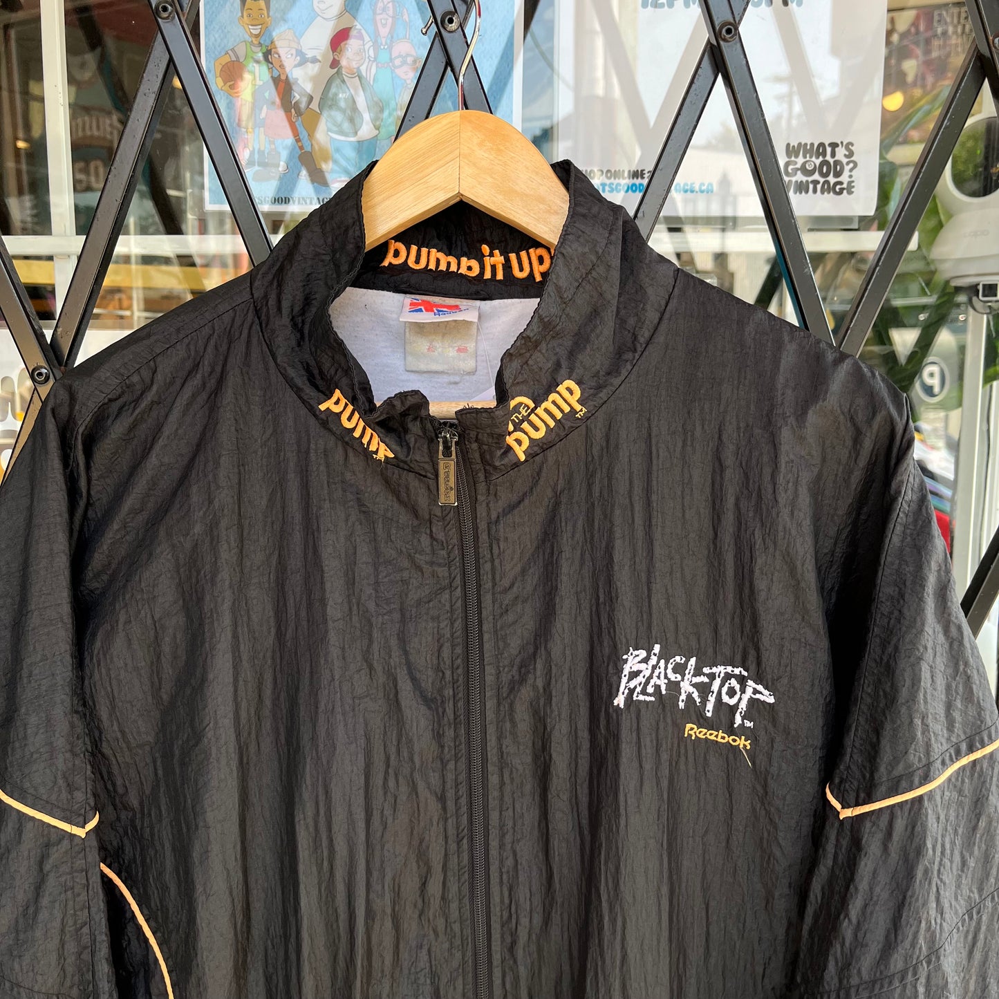 Vintage Reebok BlackTop Windbreaker - Size XL