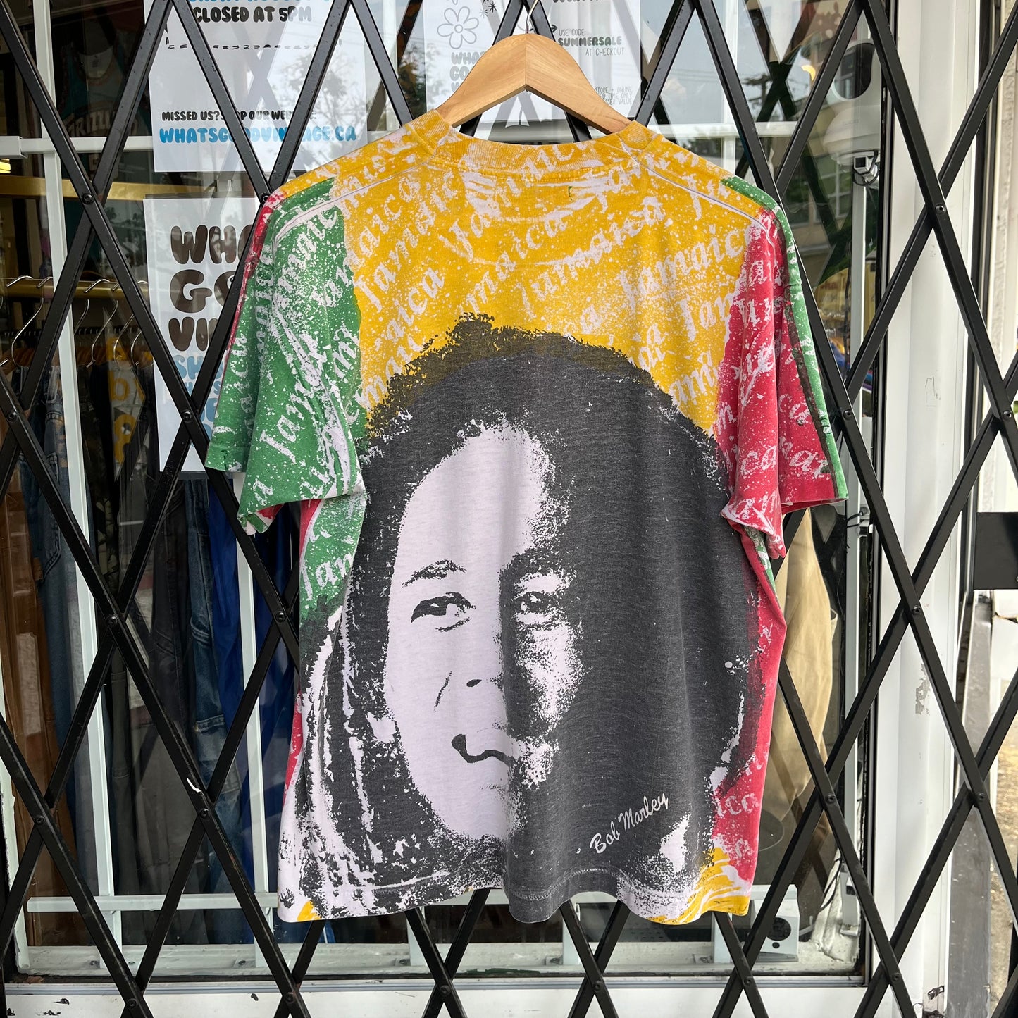 Vintage Bob Marley AOP Tee - Size XL