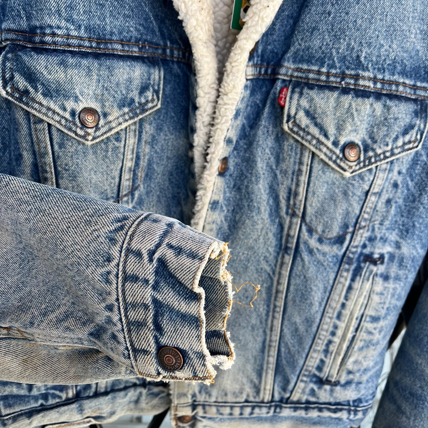 Vintage Levi’s Denim Sherpa Jacket - Size L
