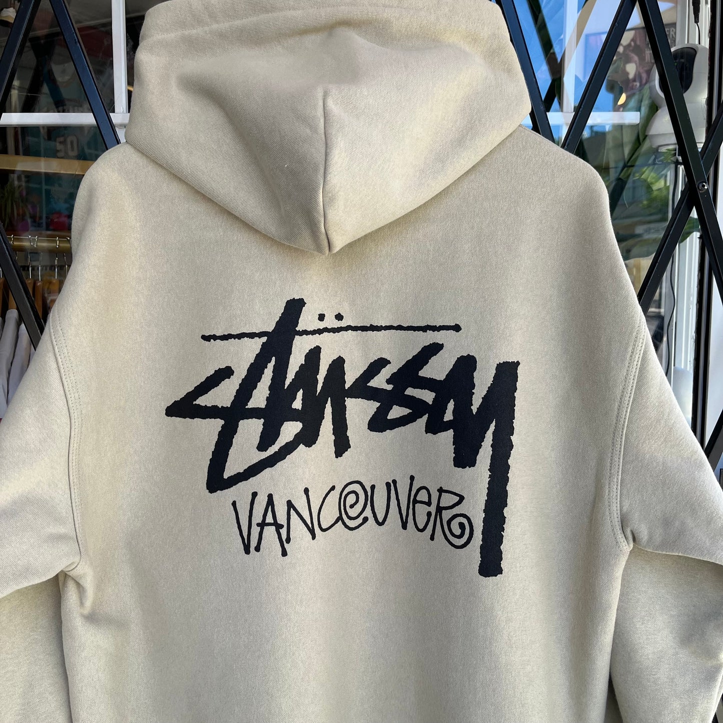 Stussy Vancouver Stock Hoodie Khaki - Size L