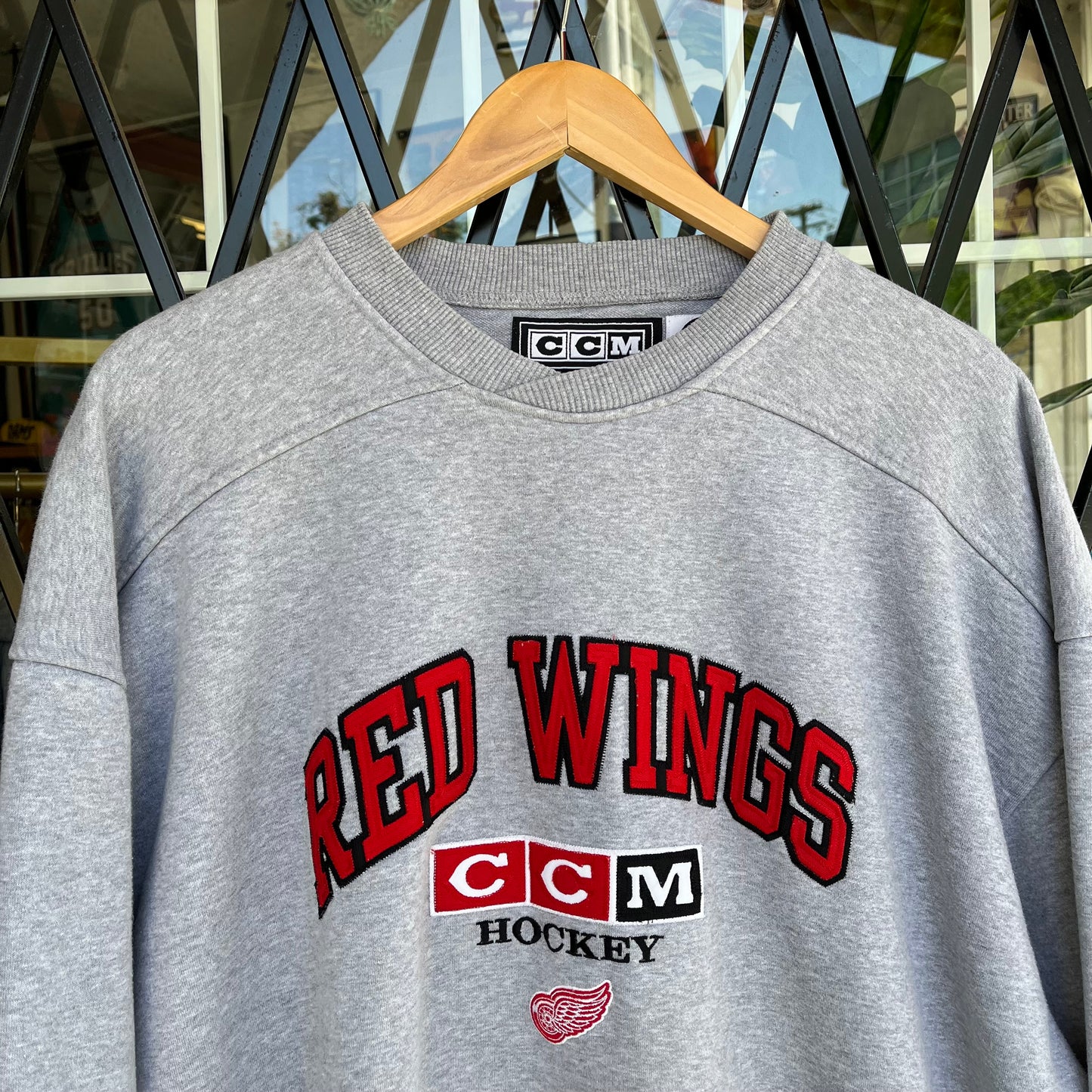 Vintage Detroit Red Wings CCM Crewneck - Size XL