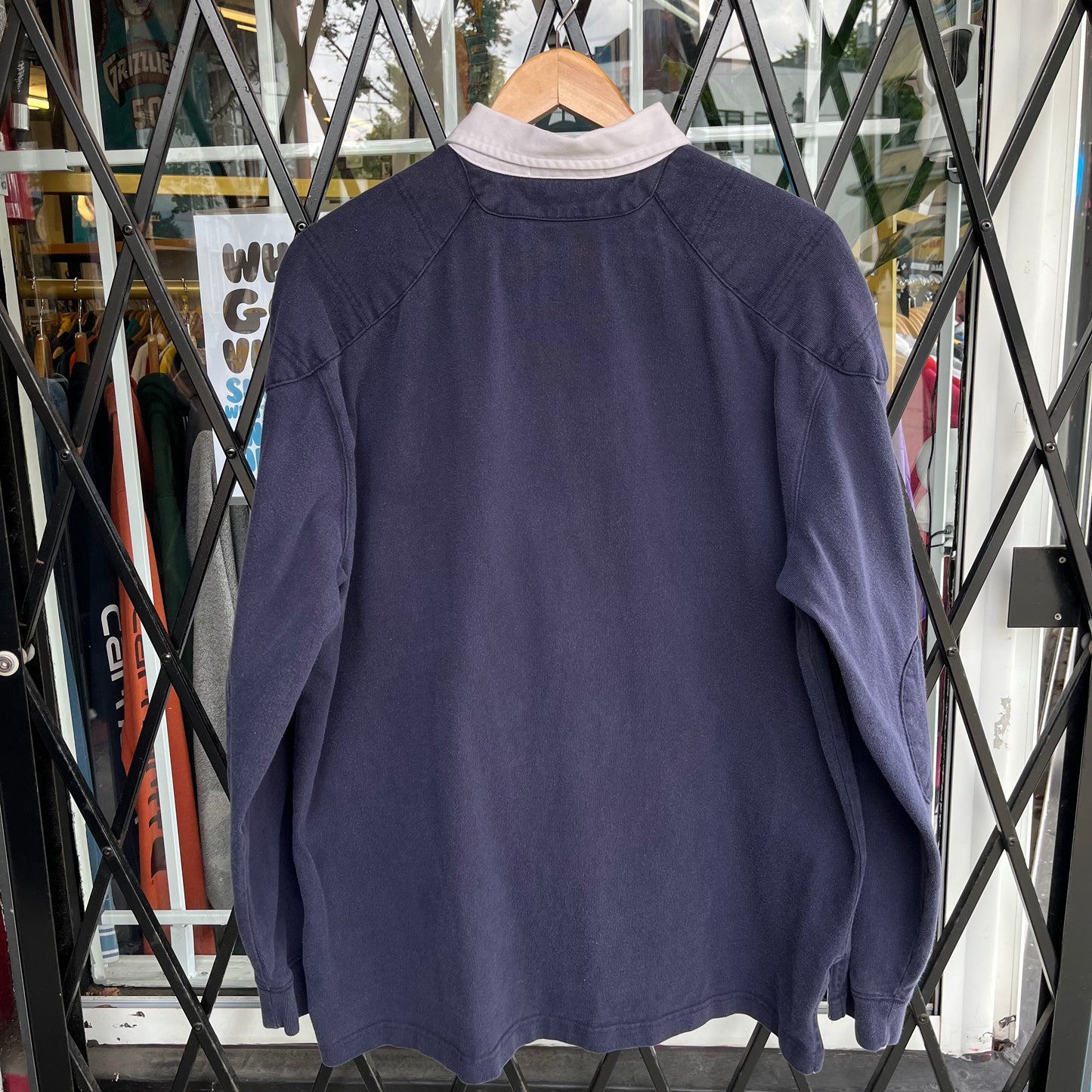Vintage Polo Ralph Lauren Long Sleeve Rugby Shirt - Size L