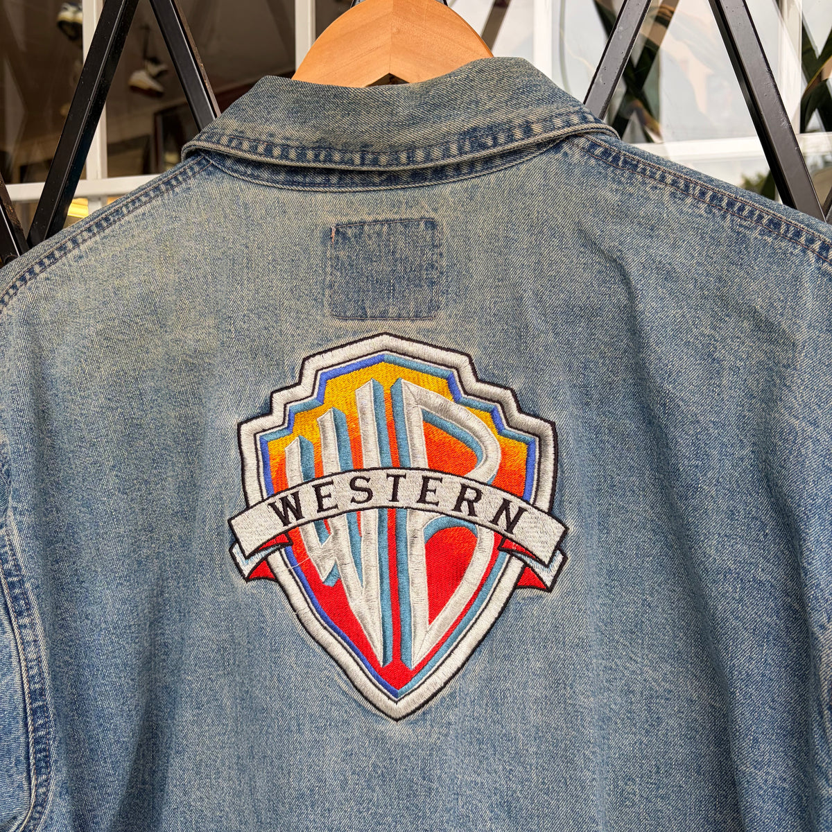 Vintage Mid Western Garments Harrington Denim Jacket - Size L