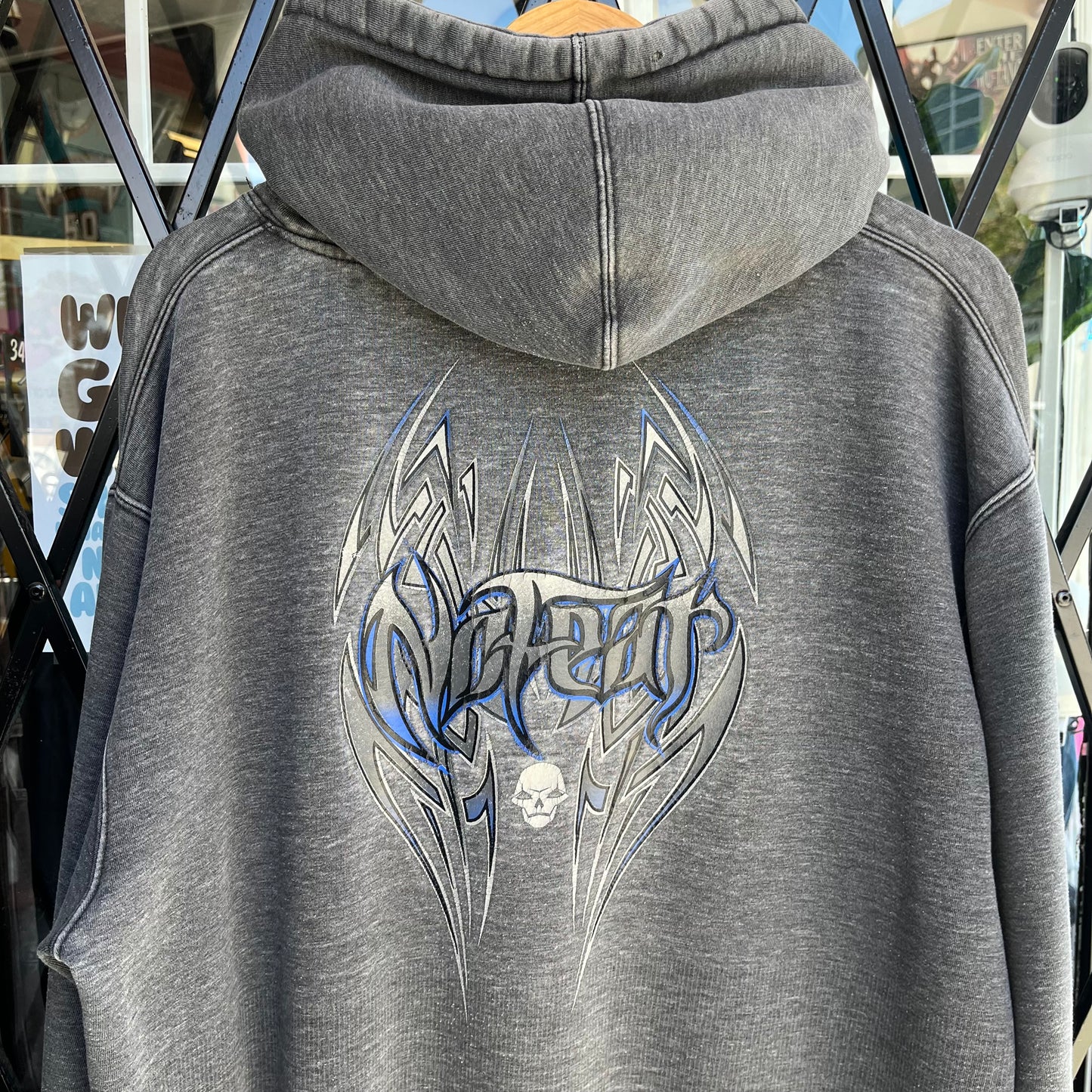 Y2K No Fear Hoodie - Size XL