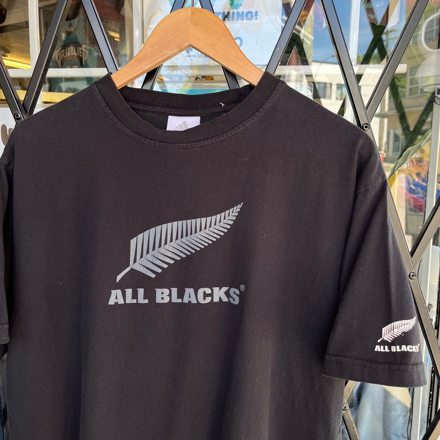 Adidas NZ All Blacks Rugby Tee - Size L