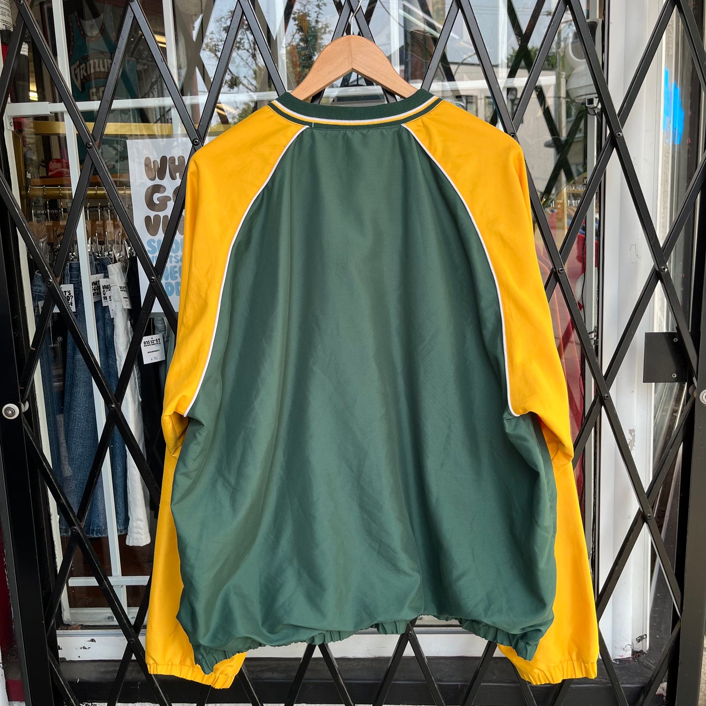Vintage Green Bay Packers Pullover Windbreaker - Size XL