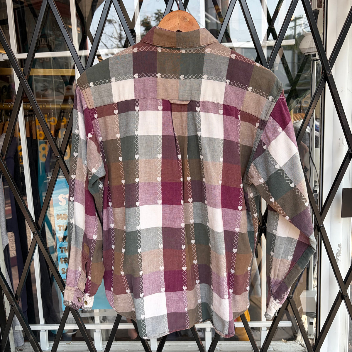 Vintage Plaid Button Up Shirt - Size Women’s M