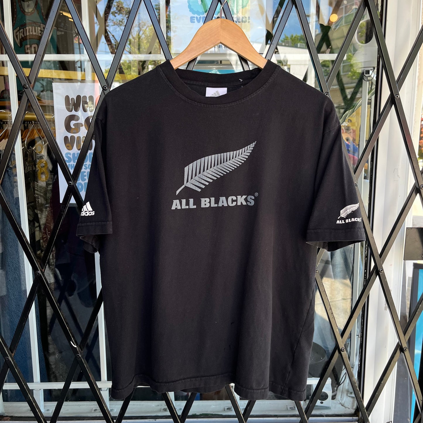 Adidas NZ All Blacks Rugby Tee - Size L