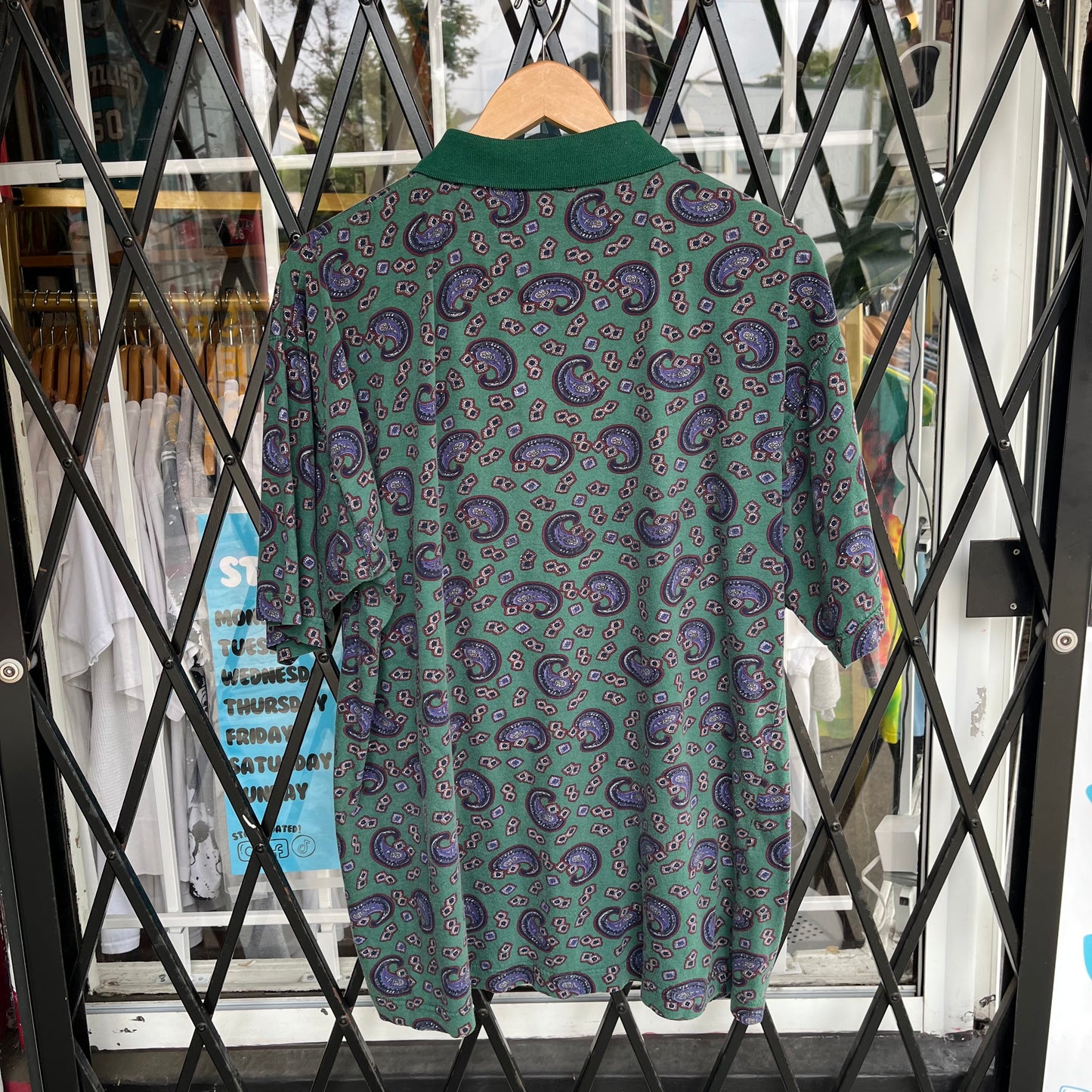 Vintage Paisley Polo Shirt - Size L