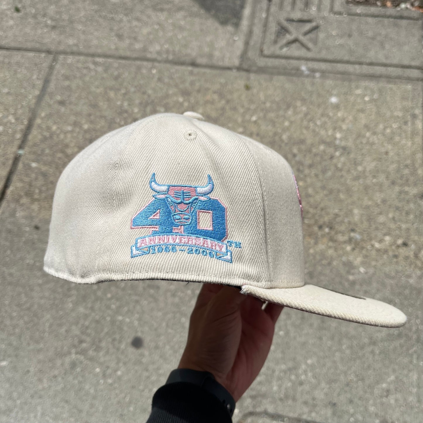Chicago Bulls M&N Fitted Hat - Size 7 3/4