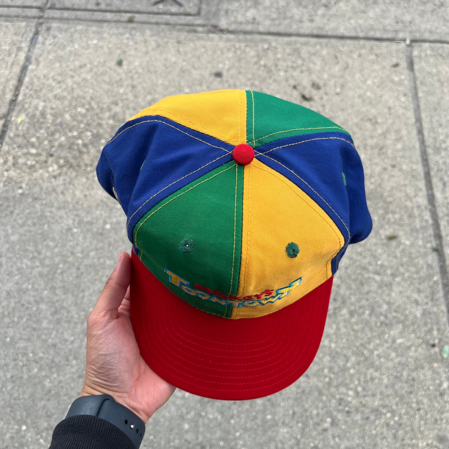 Vintage Disneyland Toon Town Colour Block Snapback
