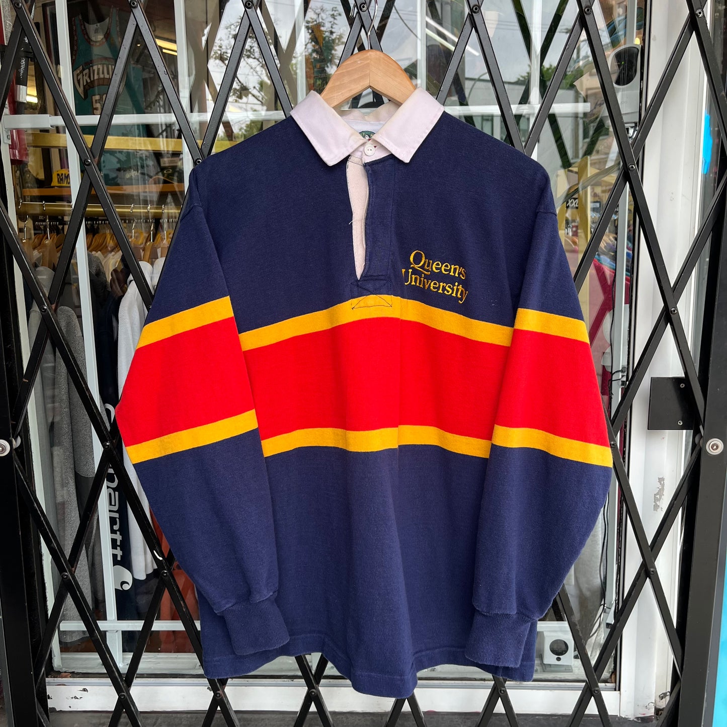 Vintage Queens University Rugby Long Sleeve - Size XL