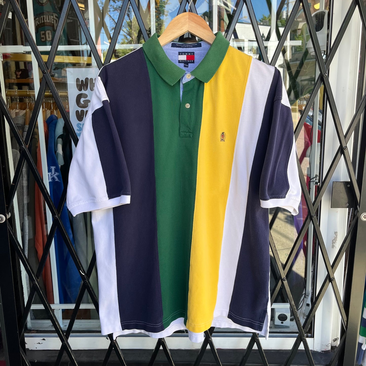 Vintage Tommy Hilfiger Colour Block Shirt - Size XL