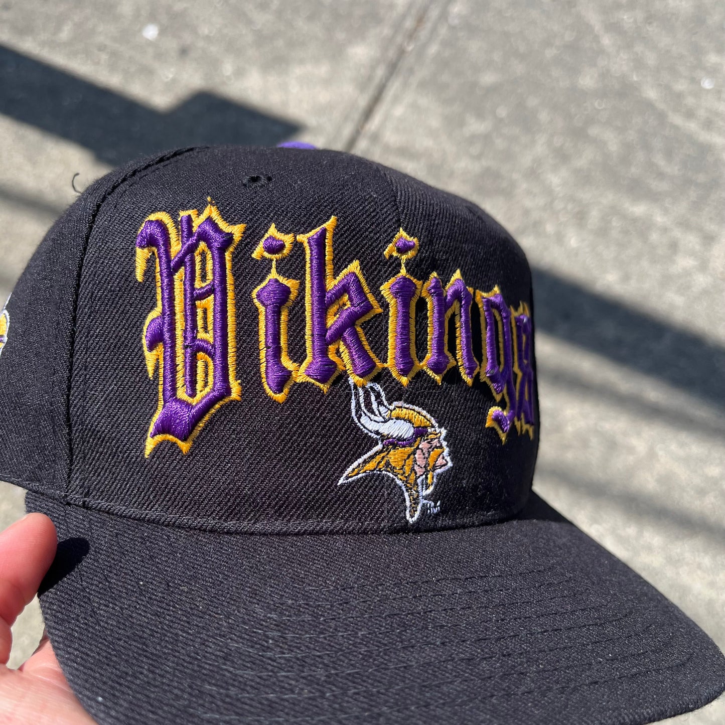 Vintage Minnesota Vikings Old English Snapback